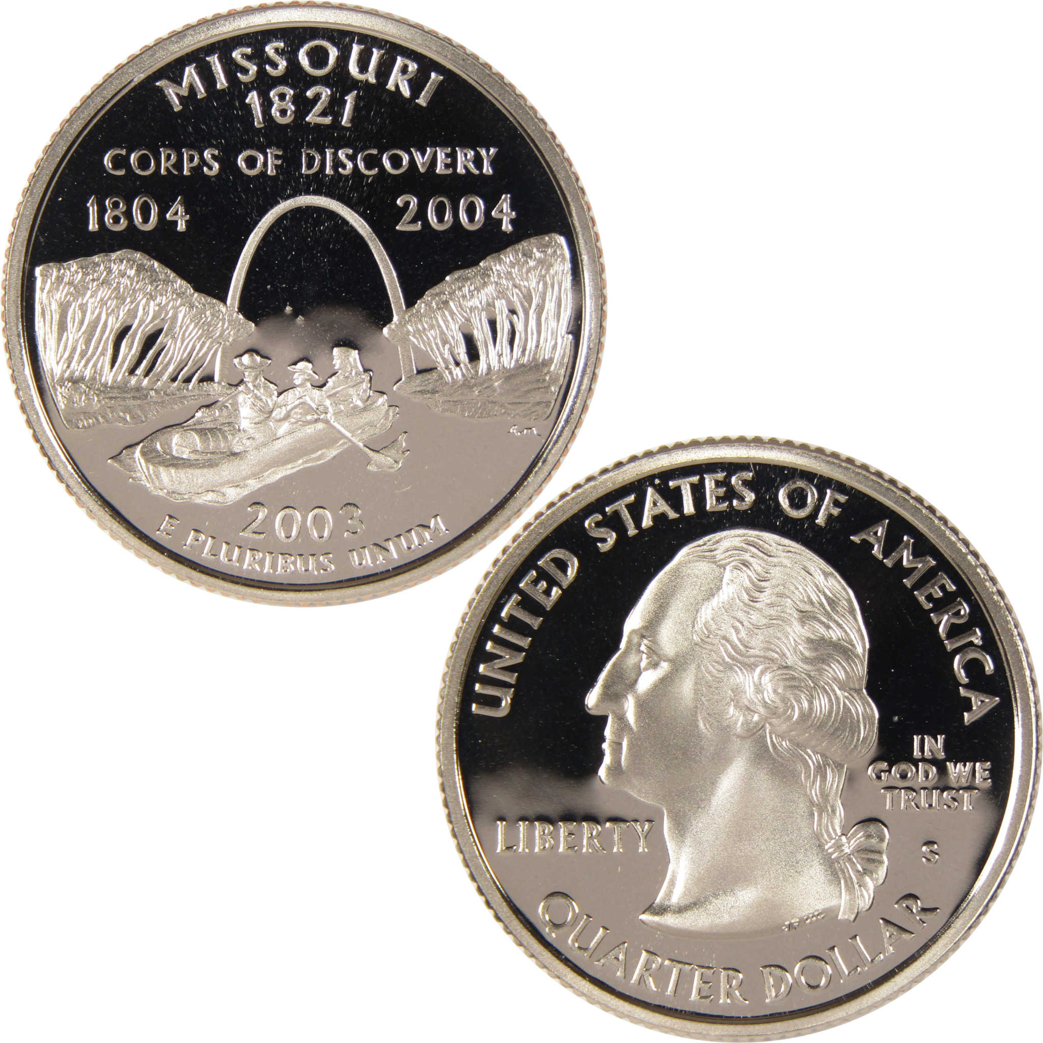 2003 S Missouri State Quarter Clad 25c Proof Coin