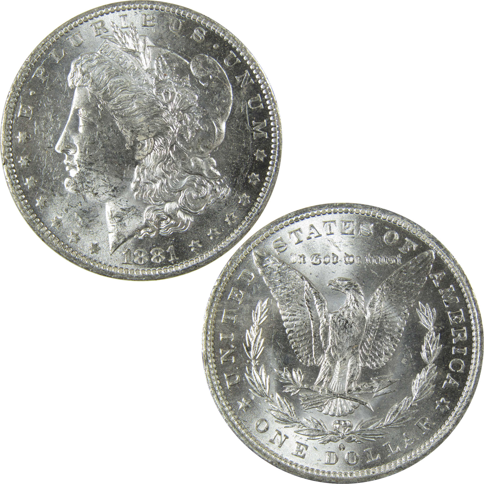 1881 O Morgan Silver Dollar Uncirculated Mint State $1 Coin SKU:I27765