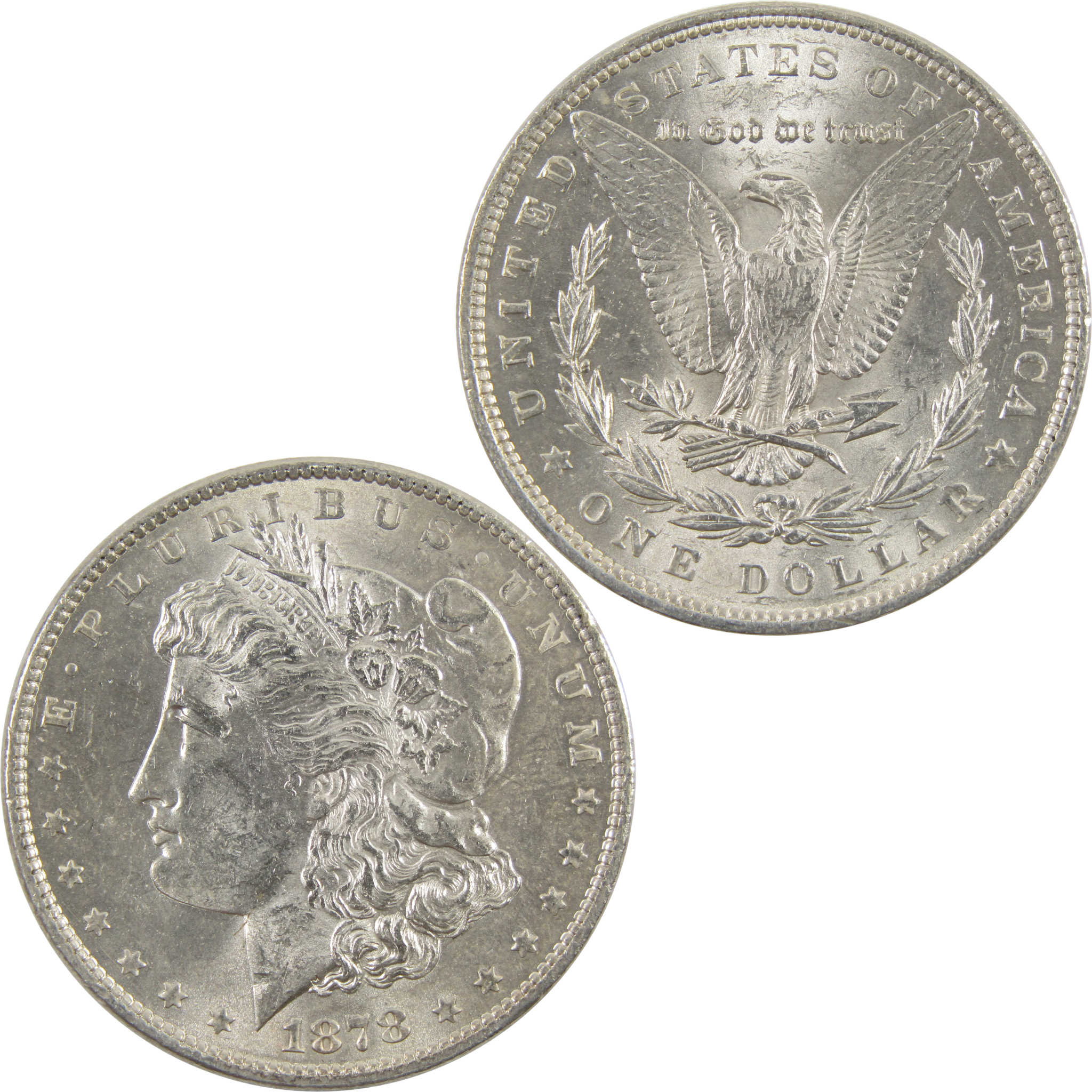 1878 7TF Rev 79 Morgan Dollar Borderline Uncirculated SKU:I11140 - Morgan coin - Morgan silver dollar - Morgan silver dollar for sale - Profile Coins &amp; Collectibles