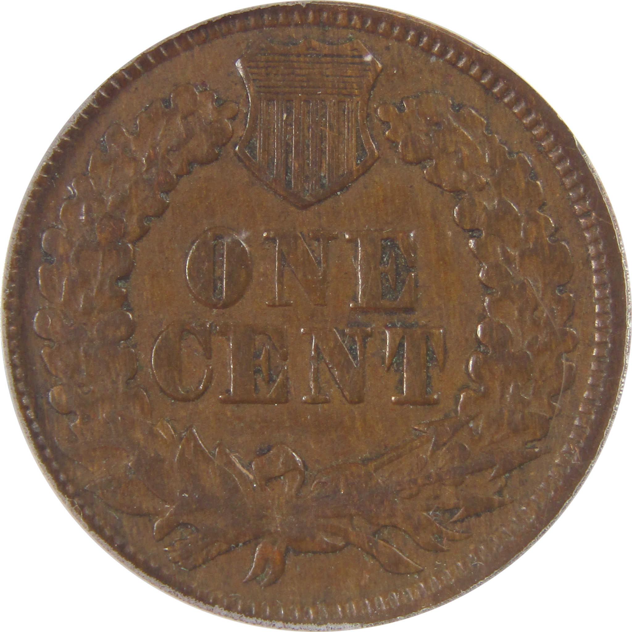 1865 Indian Head Cent VF 30 Details ANACS Penny 1c Coin SKU:I25557