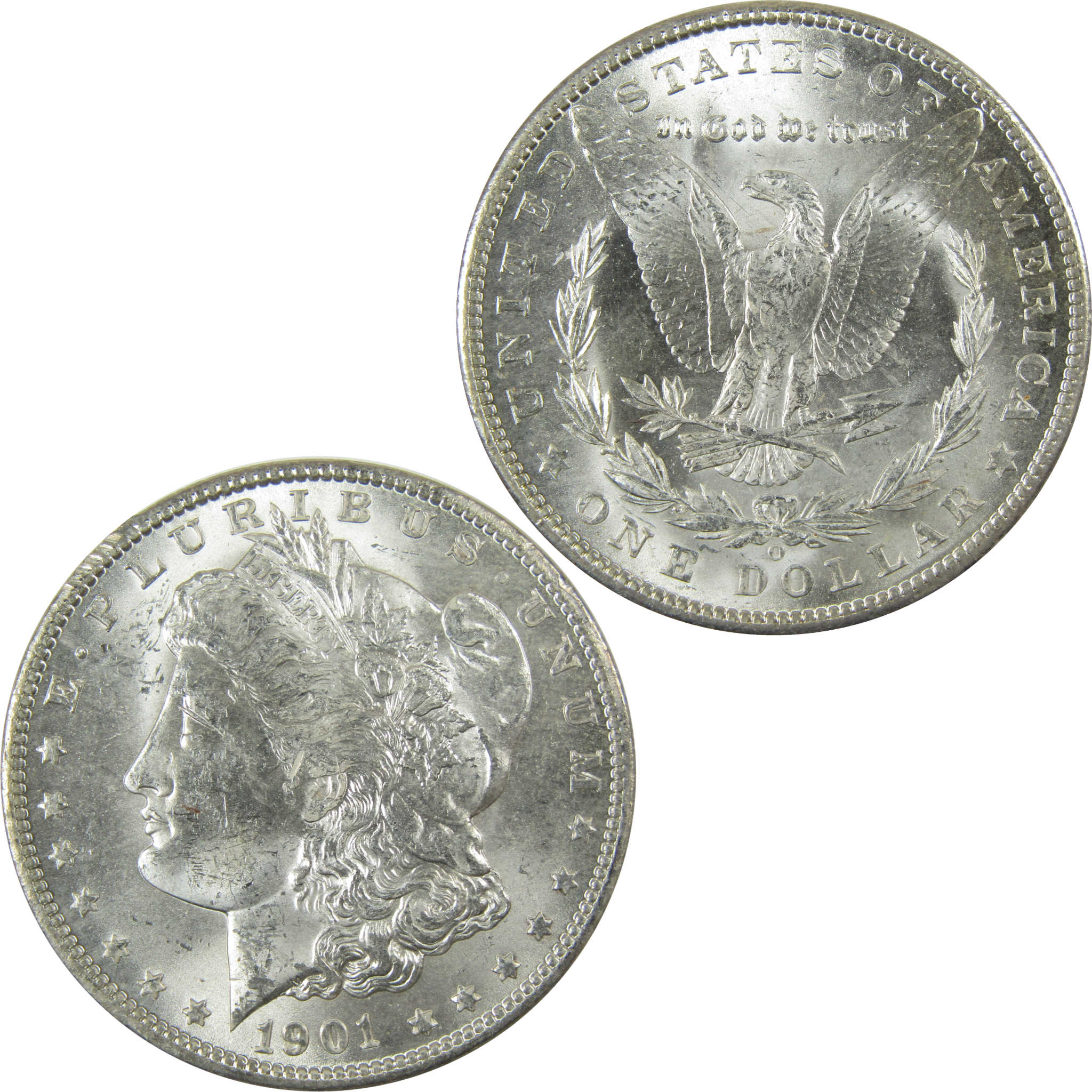 1901 O Morgan Silver Dollar Uncirculated Mint State $1 Coin SKU:I27810
