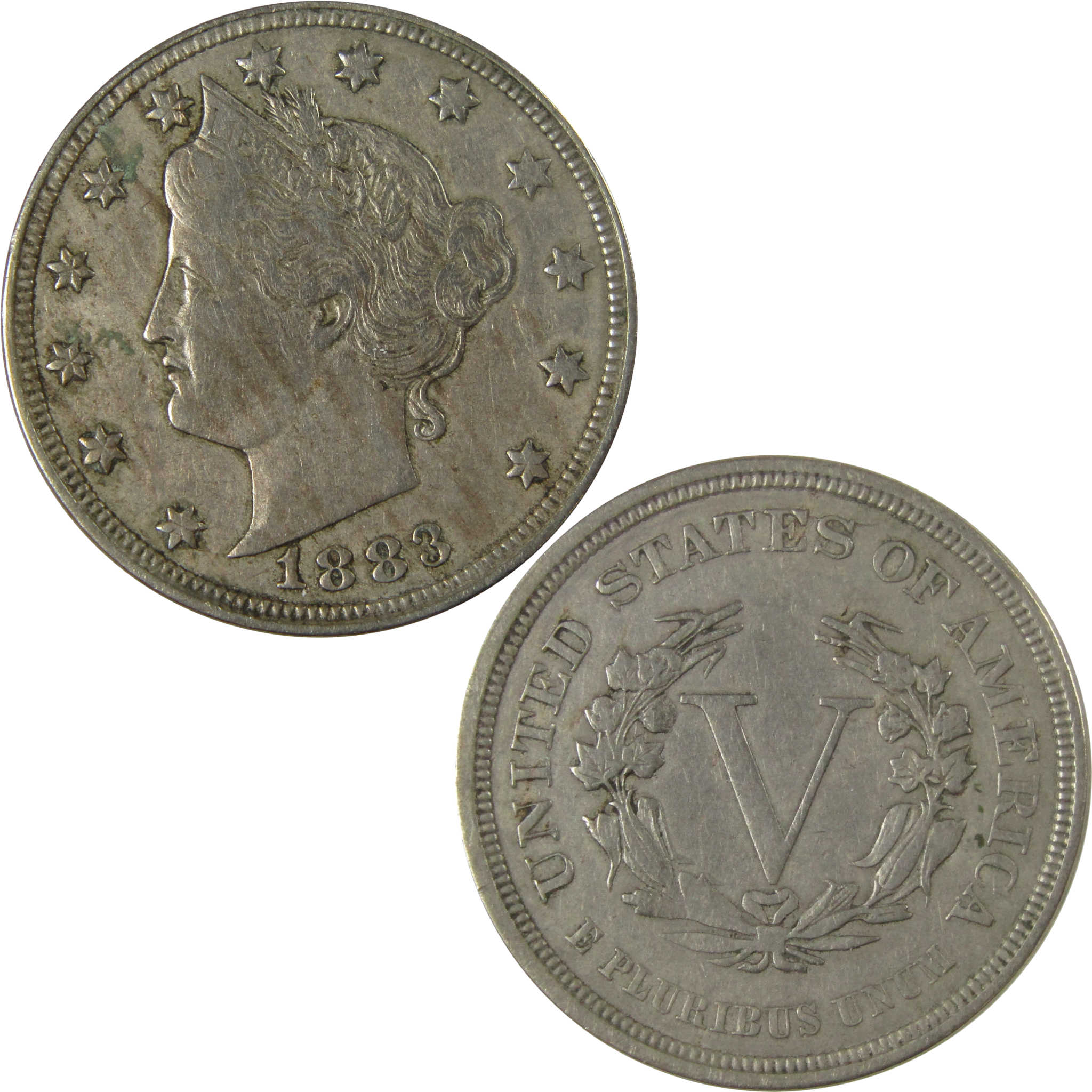 1883 No Cents Liberty Head V 5c Extremely Fine Details SKU:I26521
