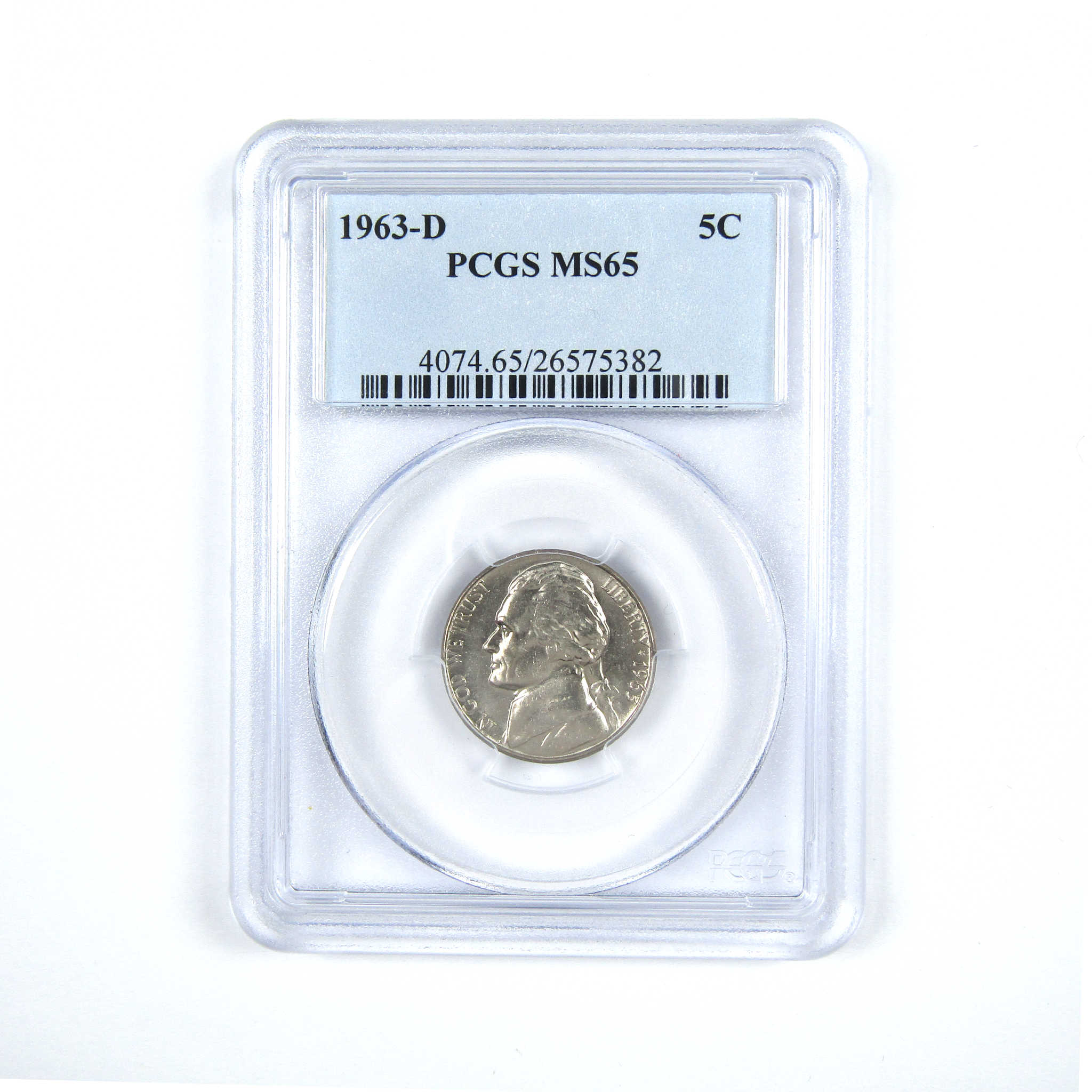 1963 D Jefferson Nickel MS 65 PCGS 5c Uncirculated Coin SKU:CPC5226