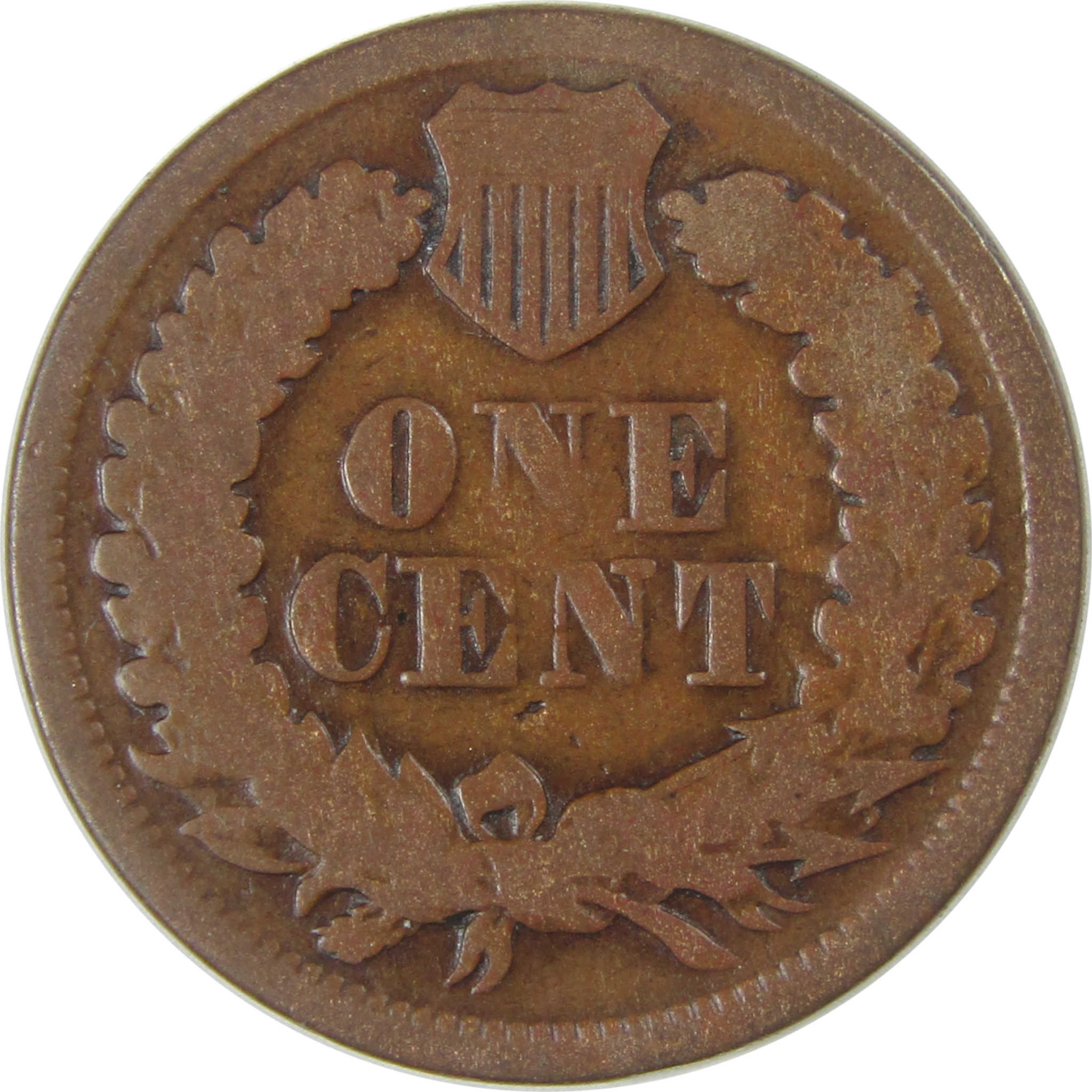 1865 Fancy 5 Indian Head Cent G Good Penny 1c Coin SKU:CP22