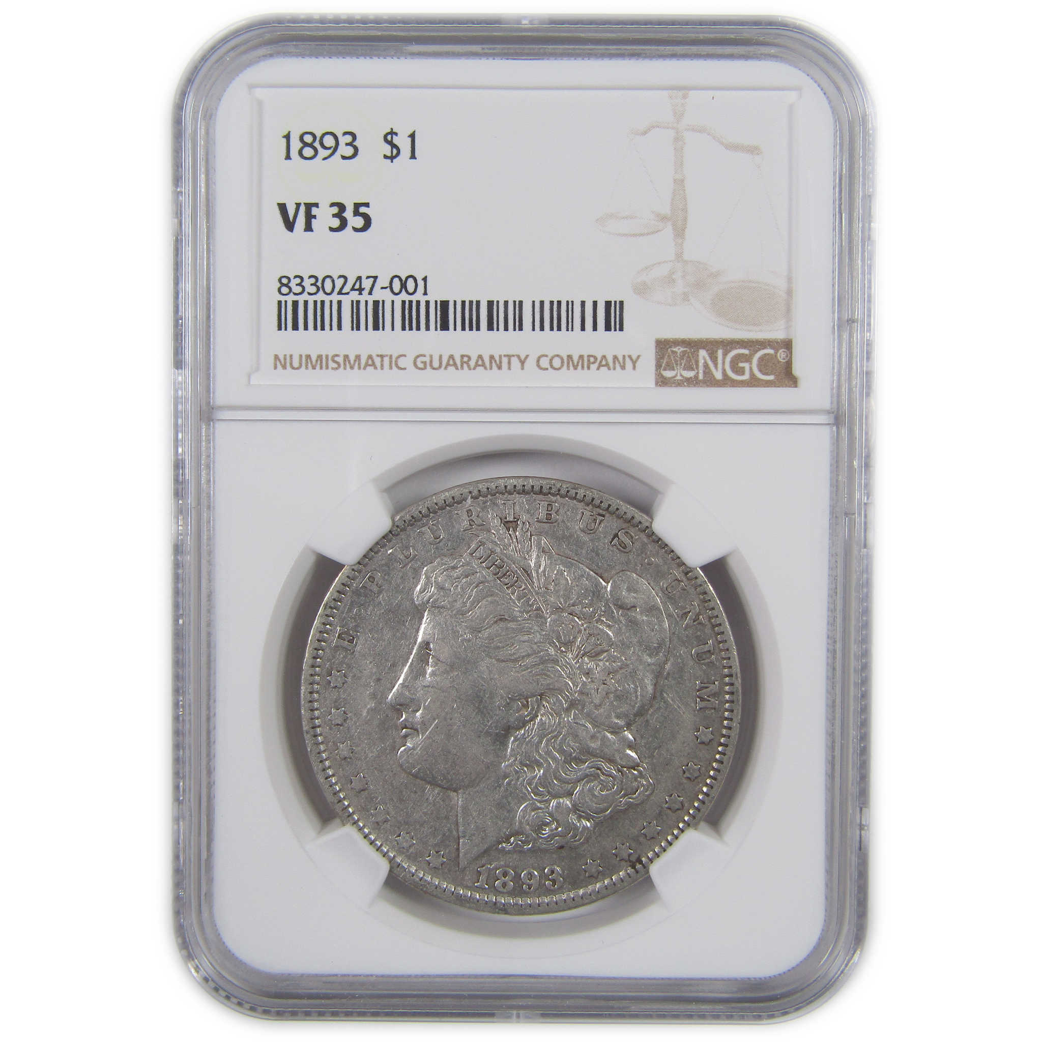 1893 Morgan Dollar VF 35 NGC Silver $1 Coin SKU:I18270 - Morgan coin - Morgan silver dollar - Morgan silver dollar for sale - Profile Coins &amp; Collectibles