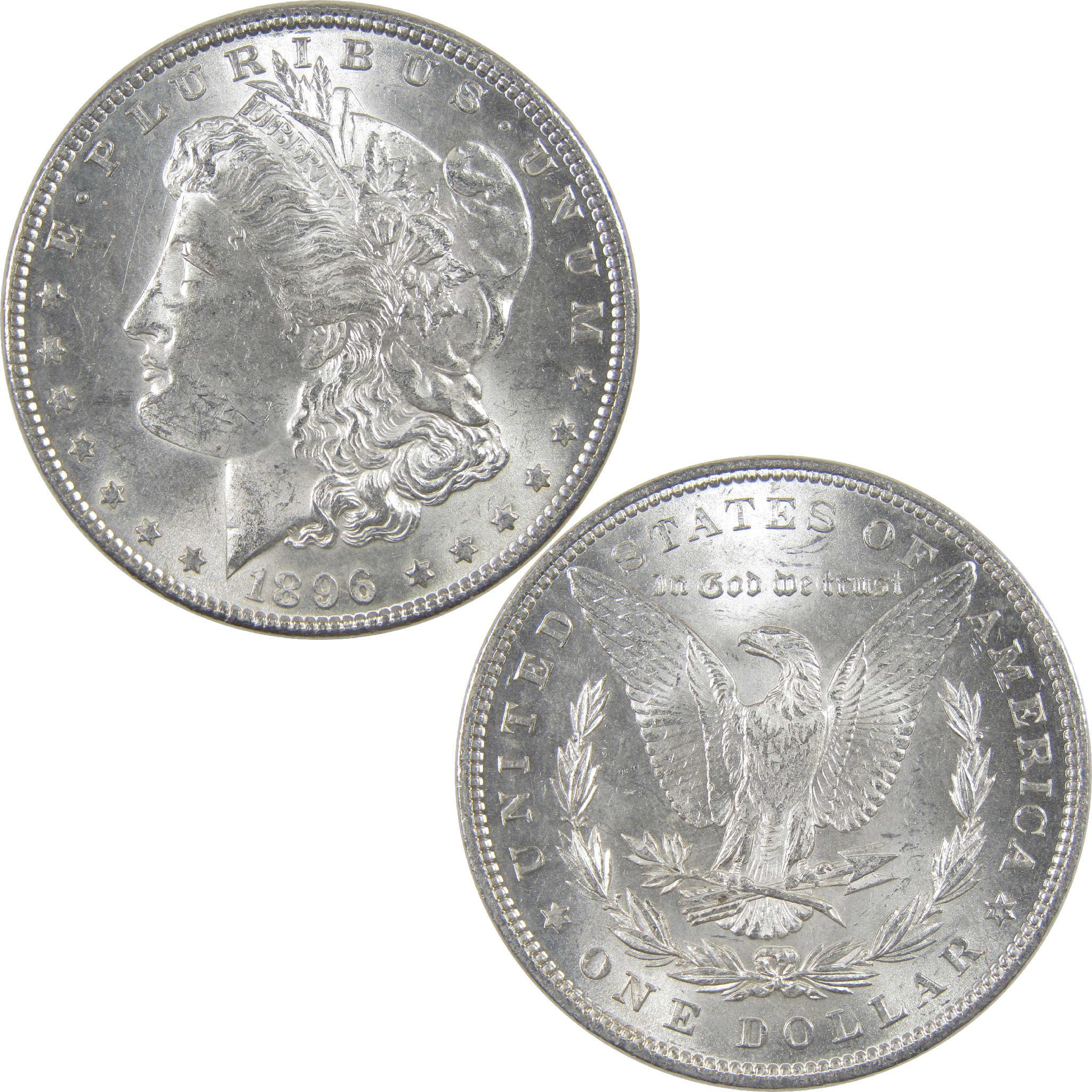 1896 Morgan Dollar Uncirculated Silver $1 Coin - Morgan coin - Morgan silver dollar - Morgan silver dollar for sale - Profile Coins &amp; Collectibles