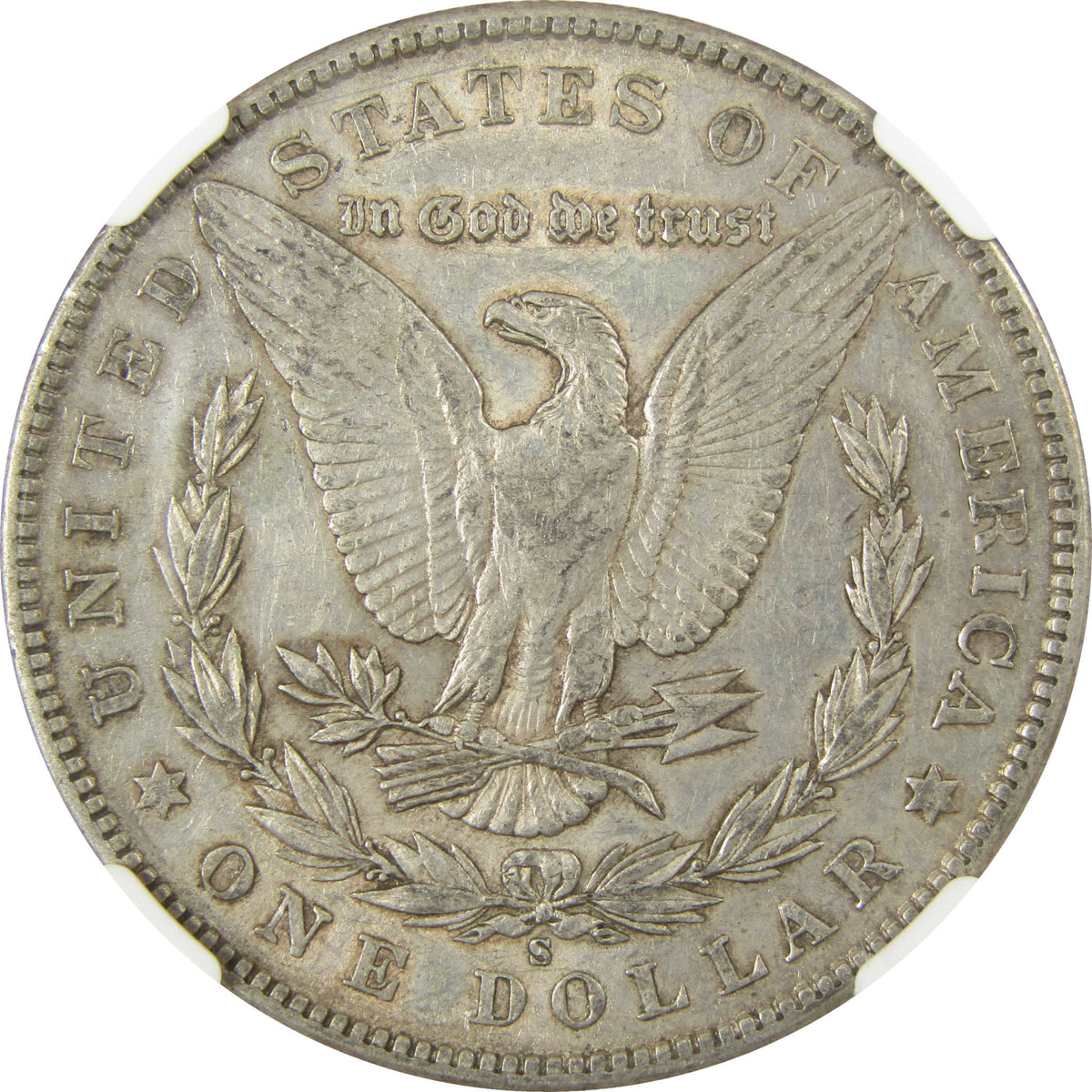 1904 S Morgan Silver Dollar AU 53 NGC $1 Coin Collectible SKU:I23401