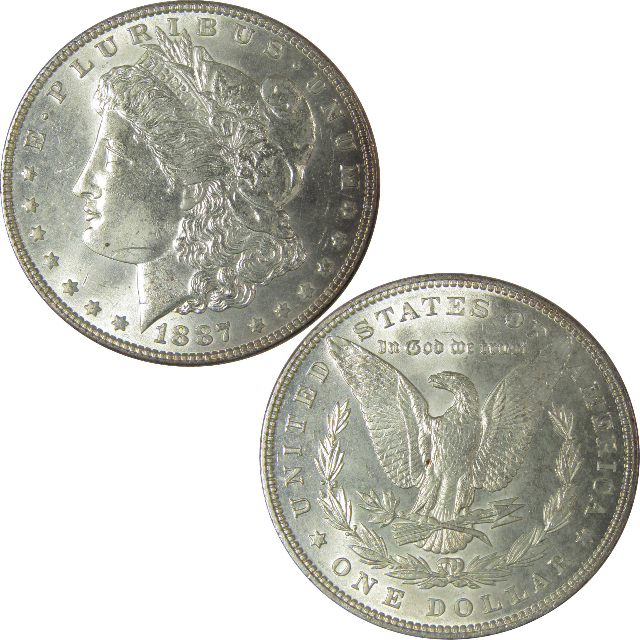 1887 Morgan Dollar Uncirculated Silver $1 Coin SKU:CPC8940 - Morgan coin - Morgan silver dollar - Morgan silver dollar for sale - Profile Coins &amp; Collectibles