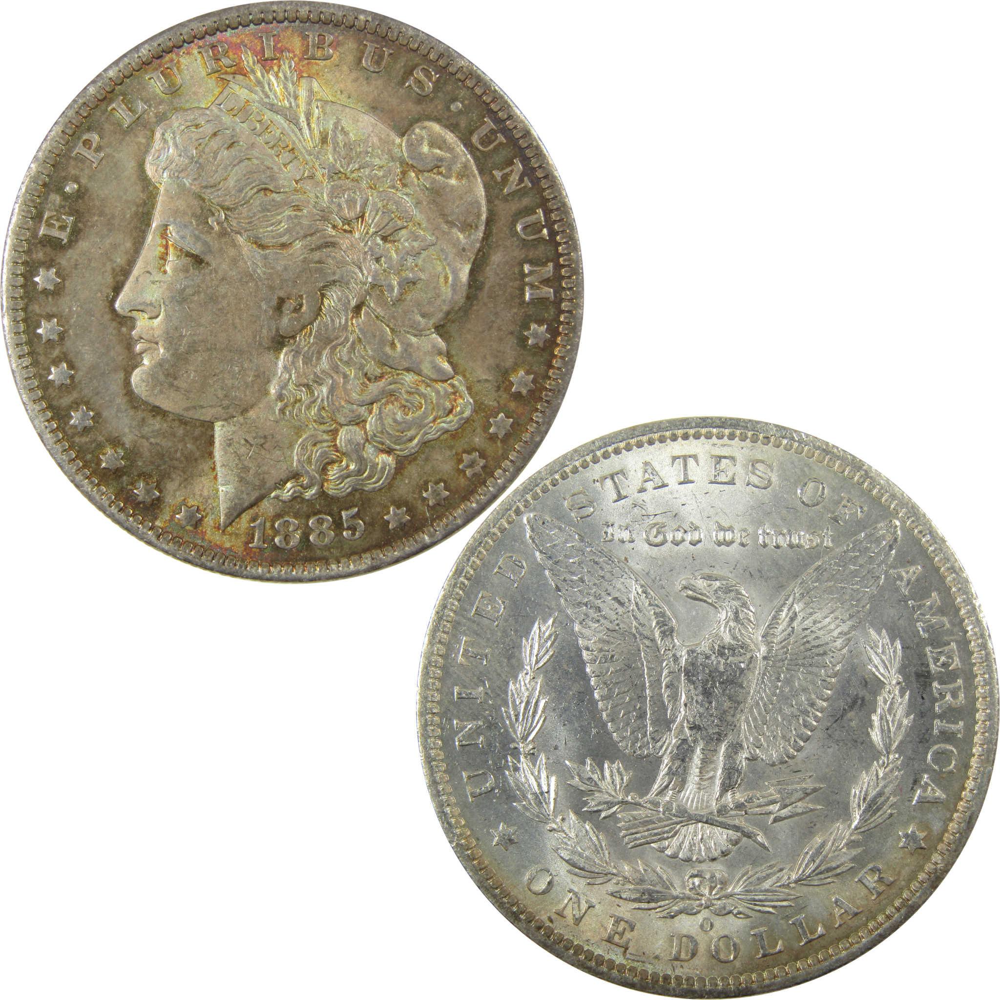 1885 O Morgan Silver Dollar Uncirculated Mint State Toned SKU:CP1410