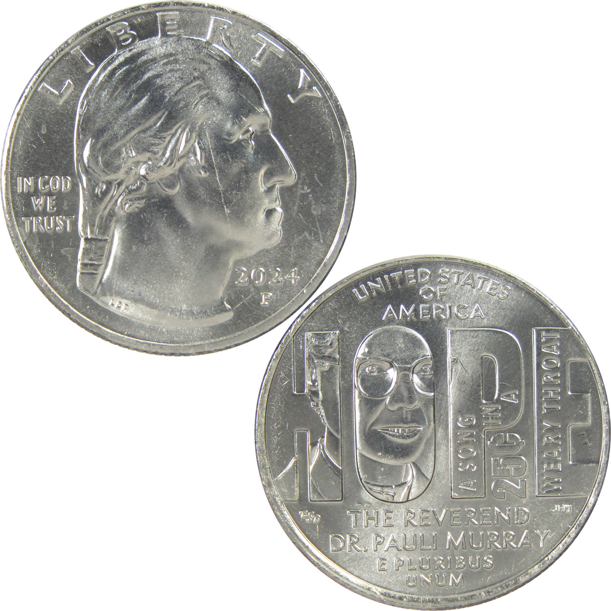 2024 P Pauli Murray American Women Quarter Uncirculated Clad 25c Coin