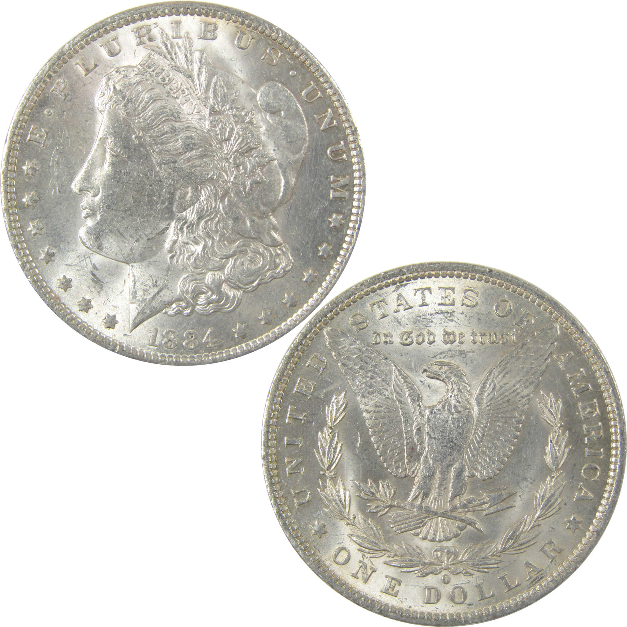 1884 O Morgan Silver Dollar Uncirculated Mint State $1 Coin SKU:I23787