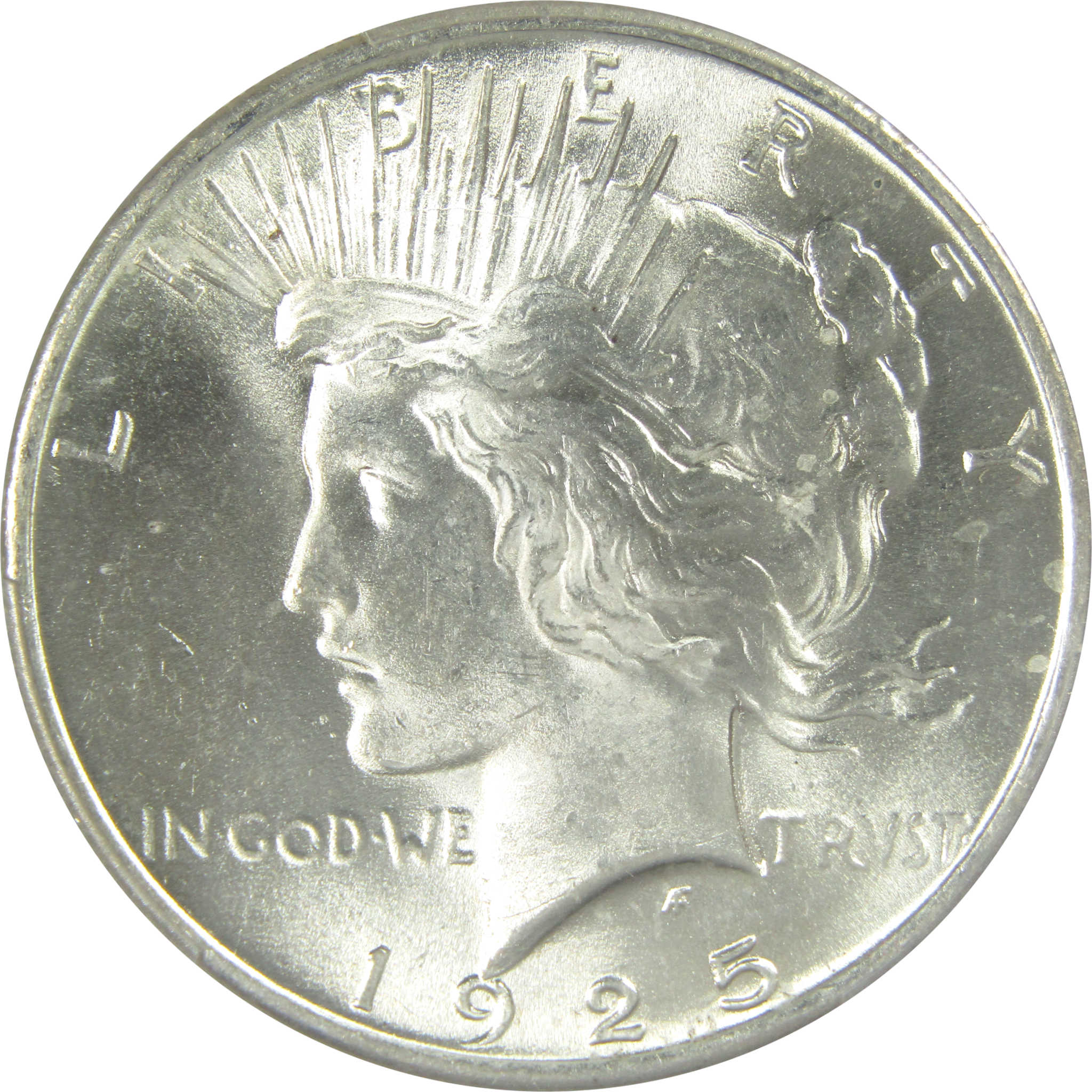 1925 Peace Dollar MS 64 PCGS Silver $1 Uncirculated Coin