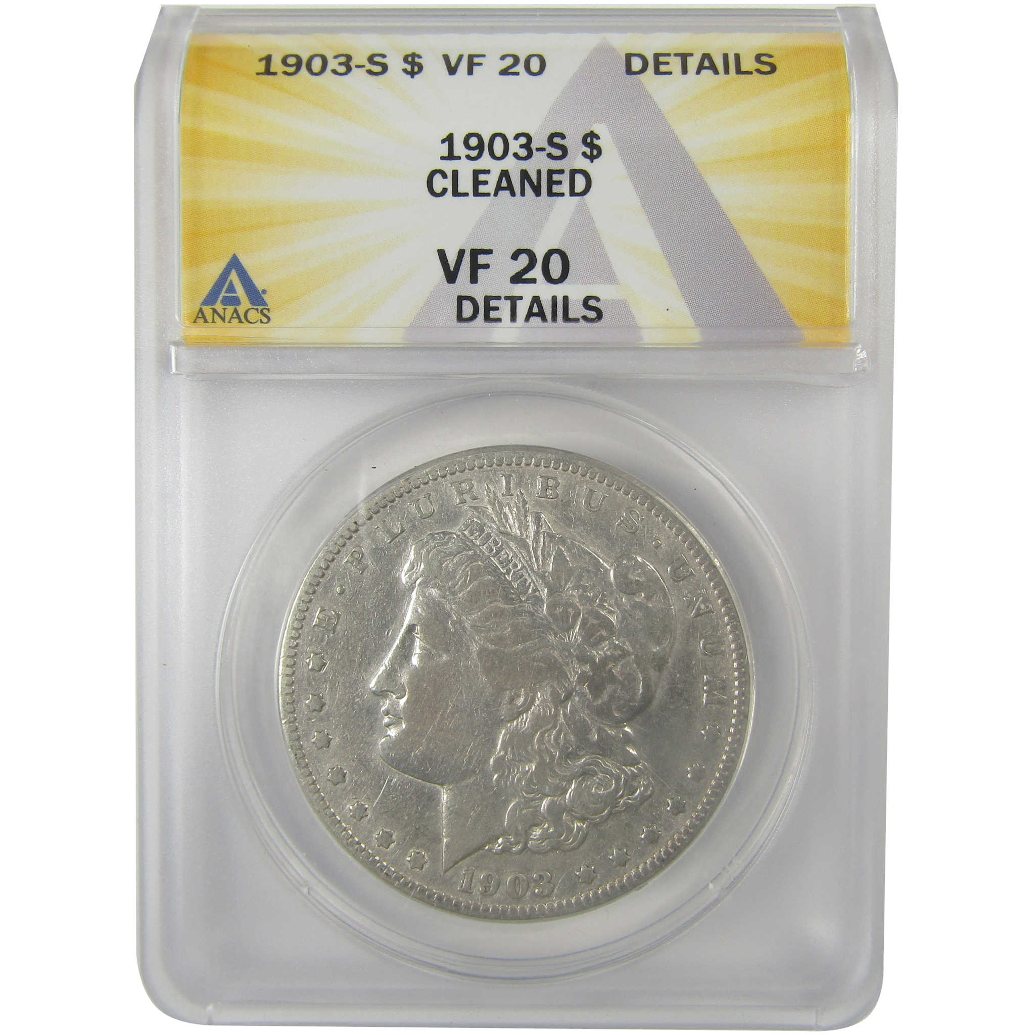 1903 S Morgan Dollar VF 20 Details ANACS Silver $1 Coin SKU:I21714 - Morgan coin - Morgan silver dollar - Morgan silver dollar for sale - Profile Coins &amp; Collectibles