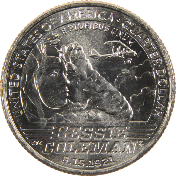 2023 P Bessie Coleman American Women Quarter BU Uncirculated Clad Coin