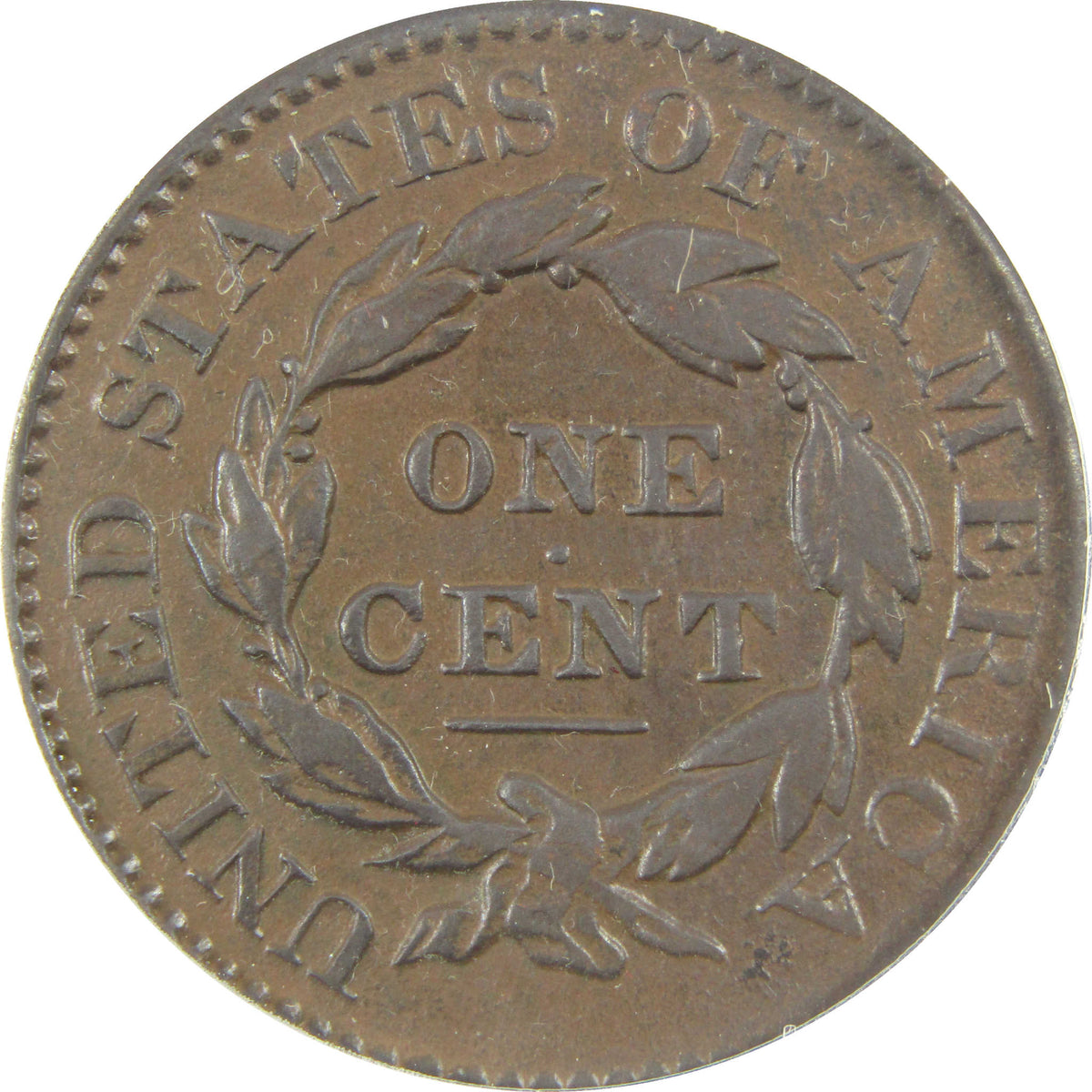 1827 Coronet Head Copper Large Cent VF 20 Details ANACS SKU:I28557