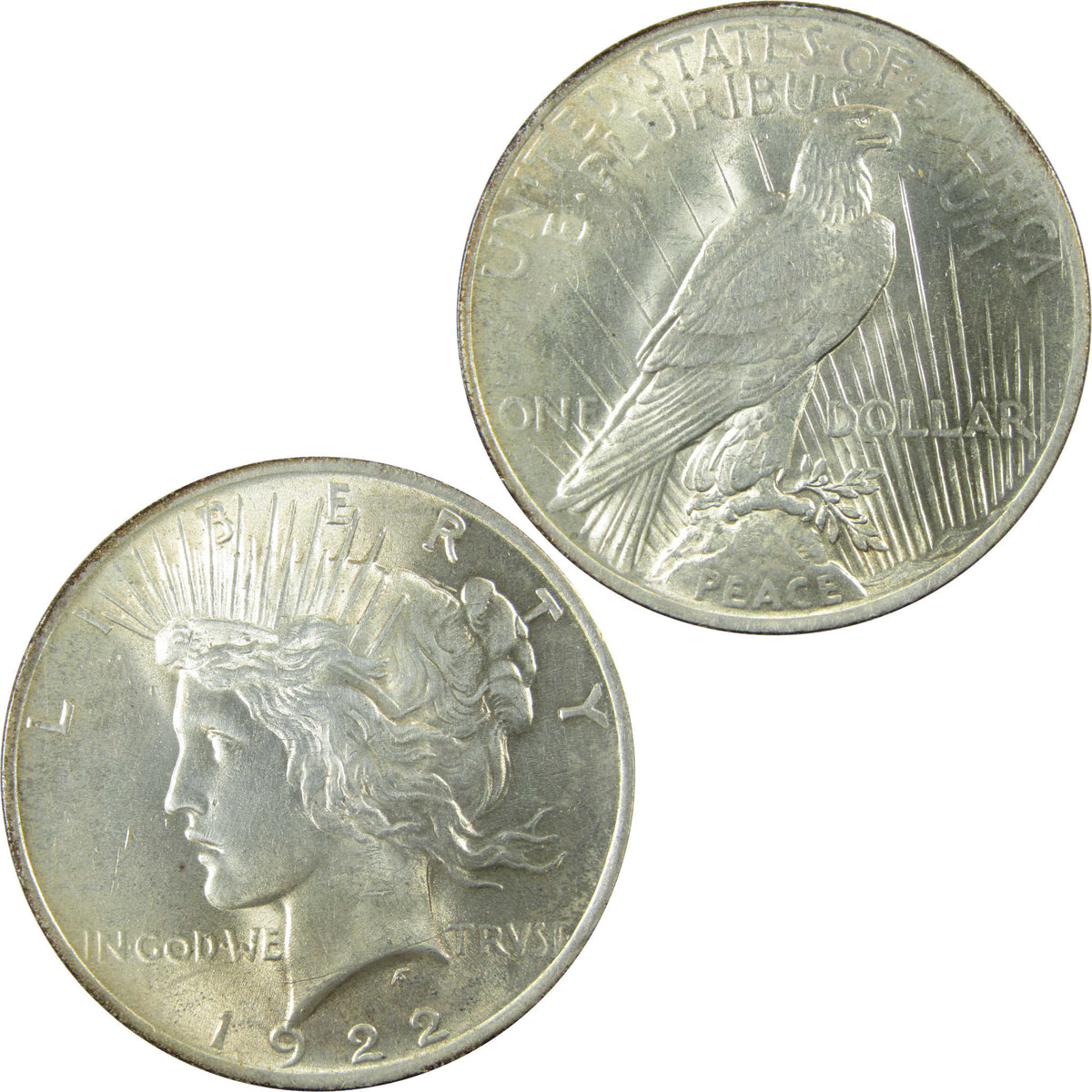 1922 Peace Silver Dollar AU About Uncirculated $1 Coin SKU:CP1784
