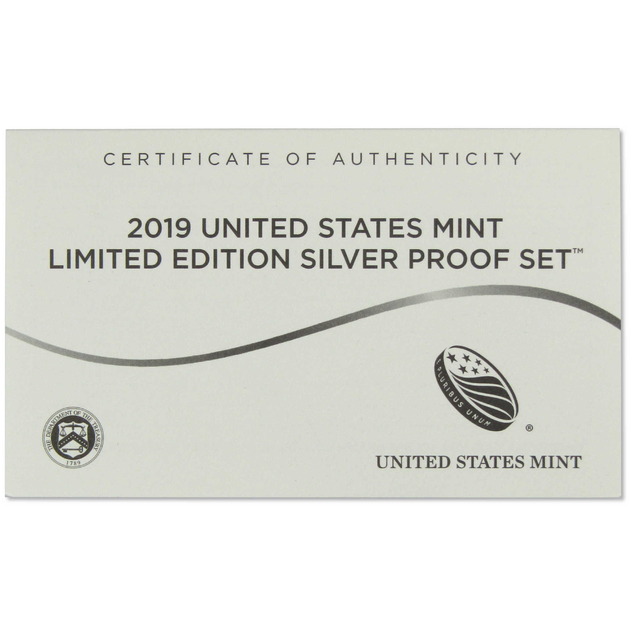 2019 U.S. Mint Limited Edition Silver Proof Set OGP COA SKU:CPC6156
