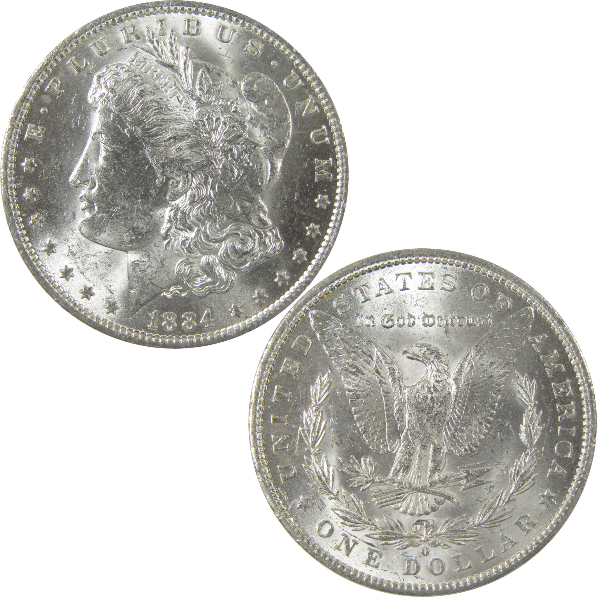 1884 O Morgan Silver Dollar Uncirculated Mint State $1 Coin SKU:I23786