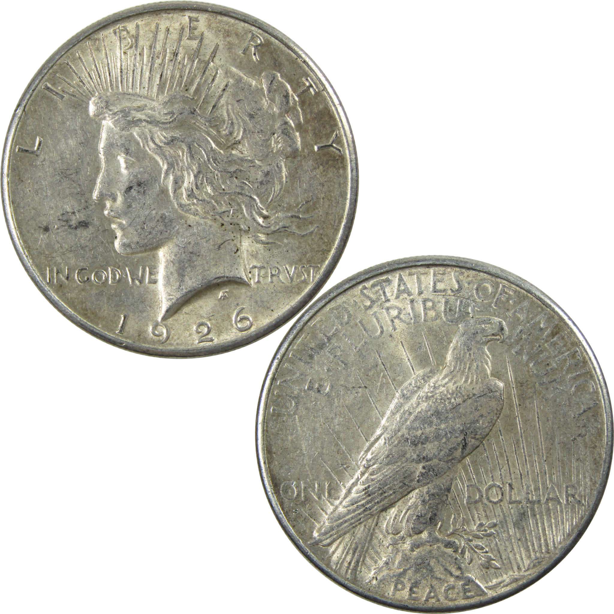1926 S Peace Dollar XF EF Extremely Fine Silver $1 Coin SKU:I13752