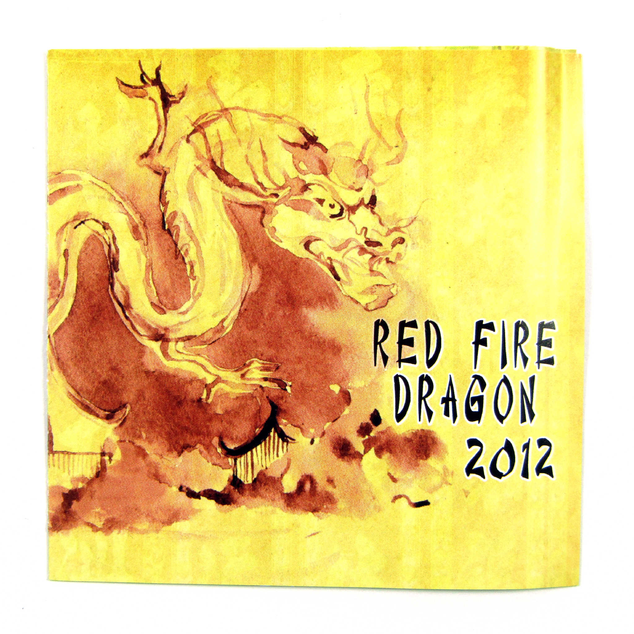 2012 Fiji Red Fire Dragon 2 oz .999 Silver $20 Proof COA SKU:CPC5680