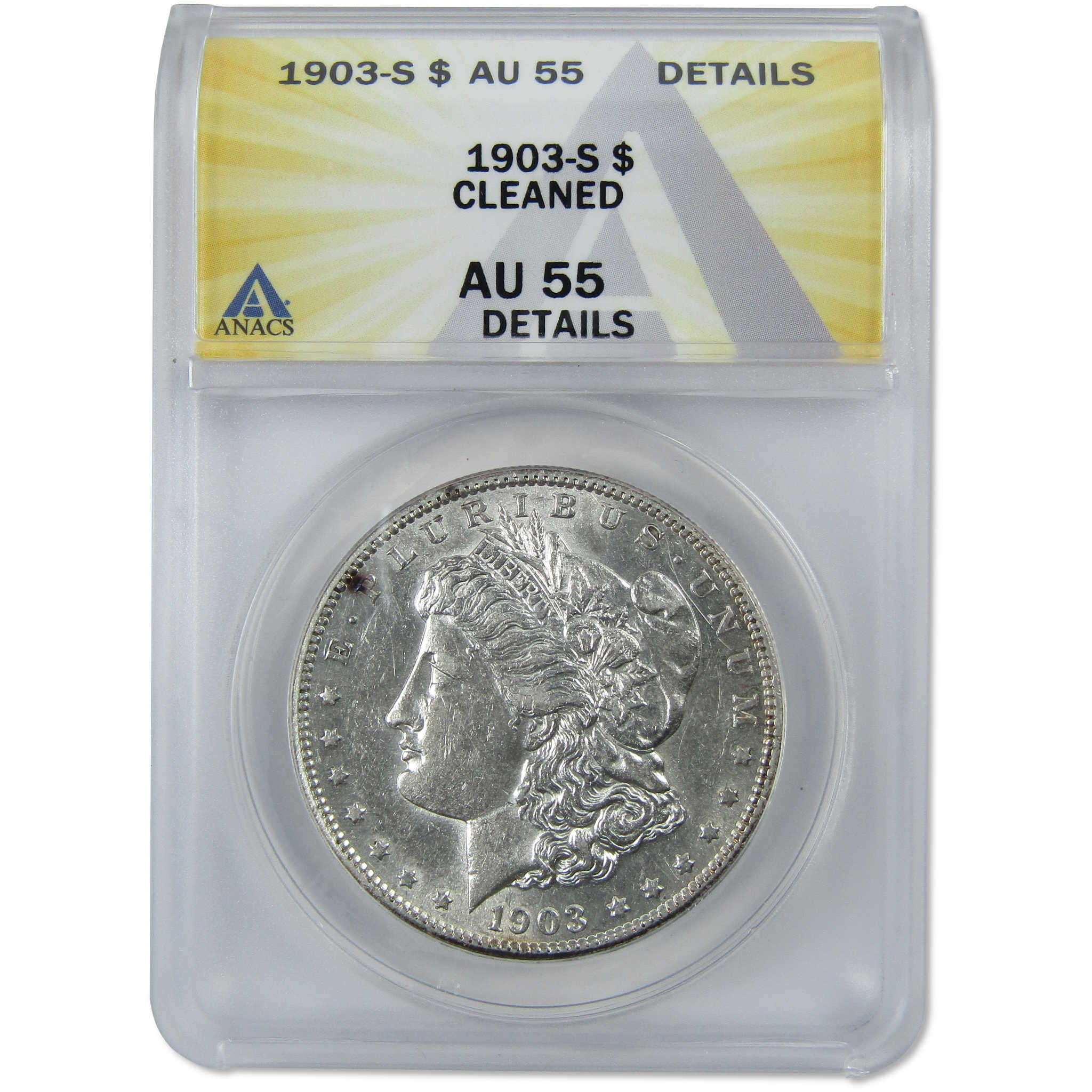 1903 S Morgan Dollar AU 55 Details ANACS Silver $1 Coin SKU:CPC2720 - Morgan coin - Morgan silver dollar - Morgan silver dollar for sale - Profile Coins &amp; Collectibles