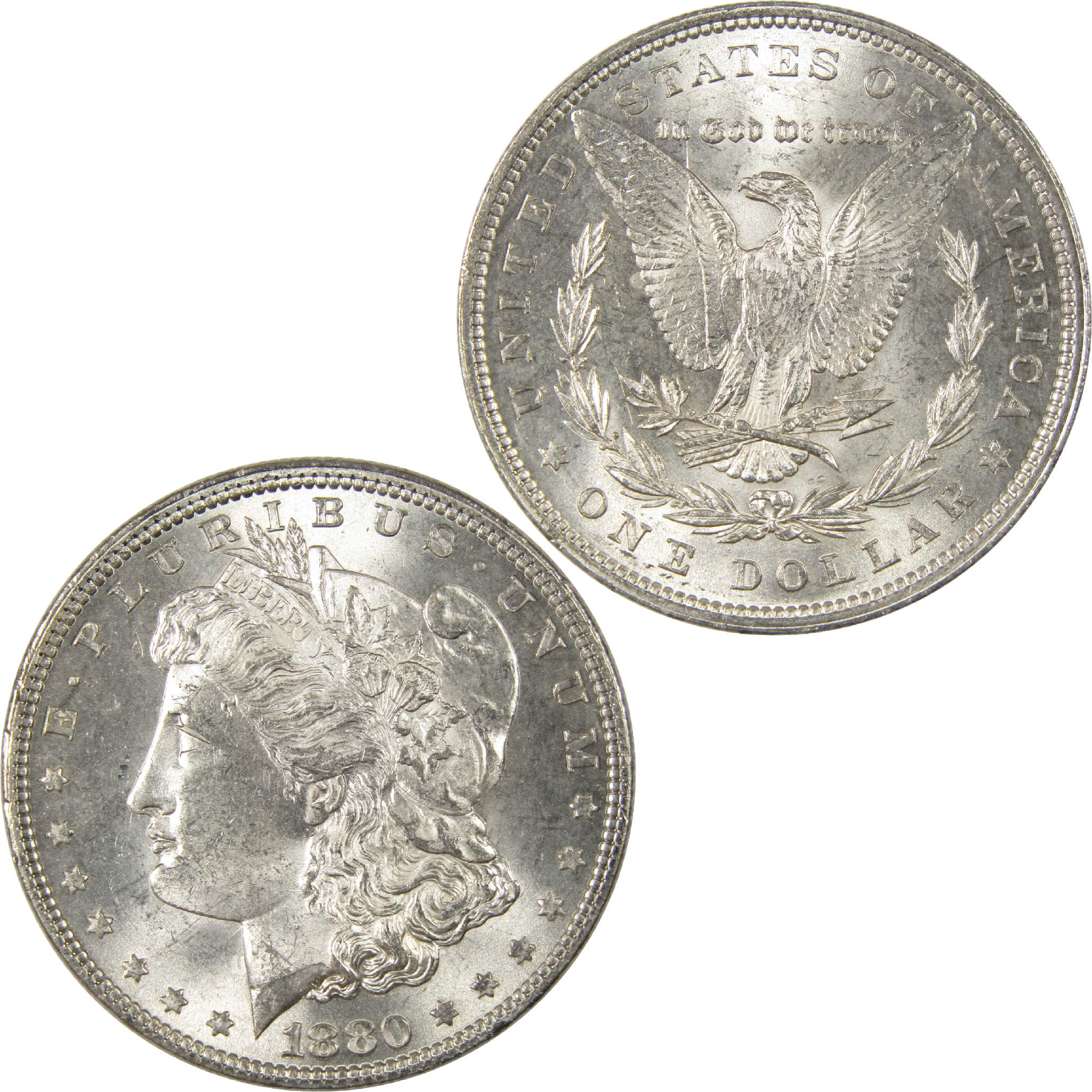 1880 Morgan Dollar BU Choice Uncirculated Silver $1 Coin - Morgan coin - Morgan silver dollar - Morgan silver dollar for sale - Profile Coins &amp; Collectibles