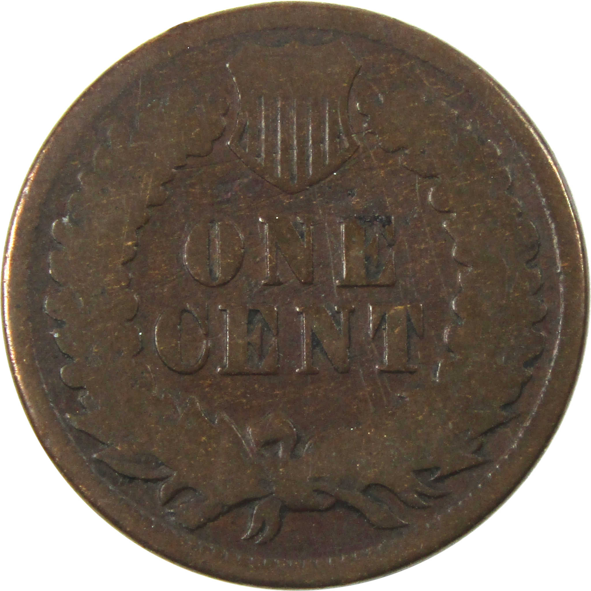 1874 Indian Head Cent AG About Good Penny 1c Coin SKU:I13324