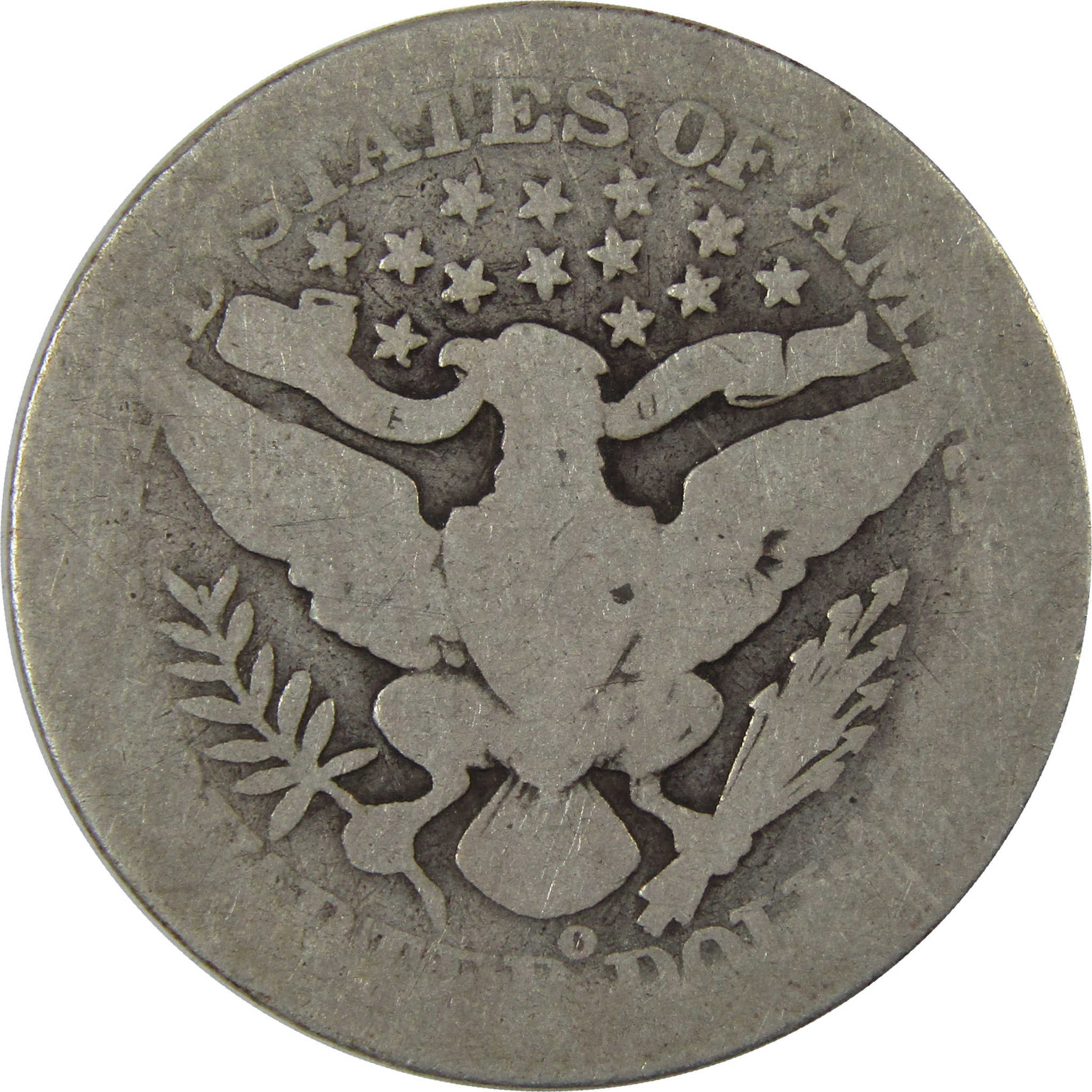 1901 O Barber Quarter AG About Good Silver 25c Coin SKU:I23717