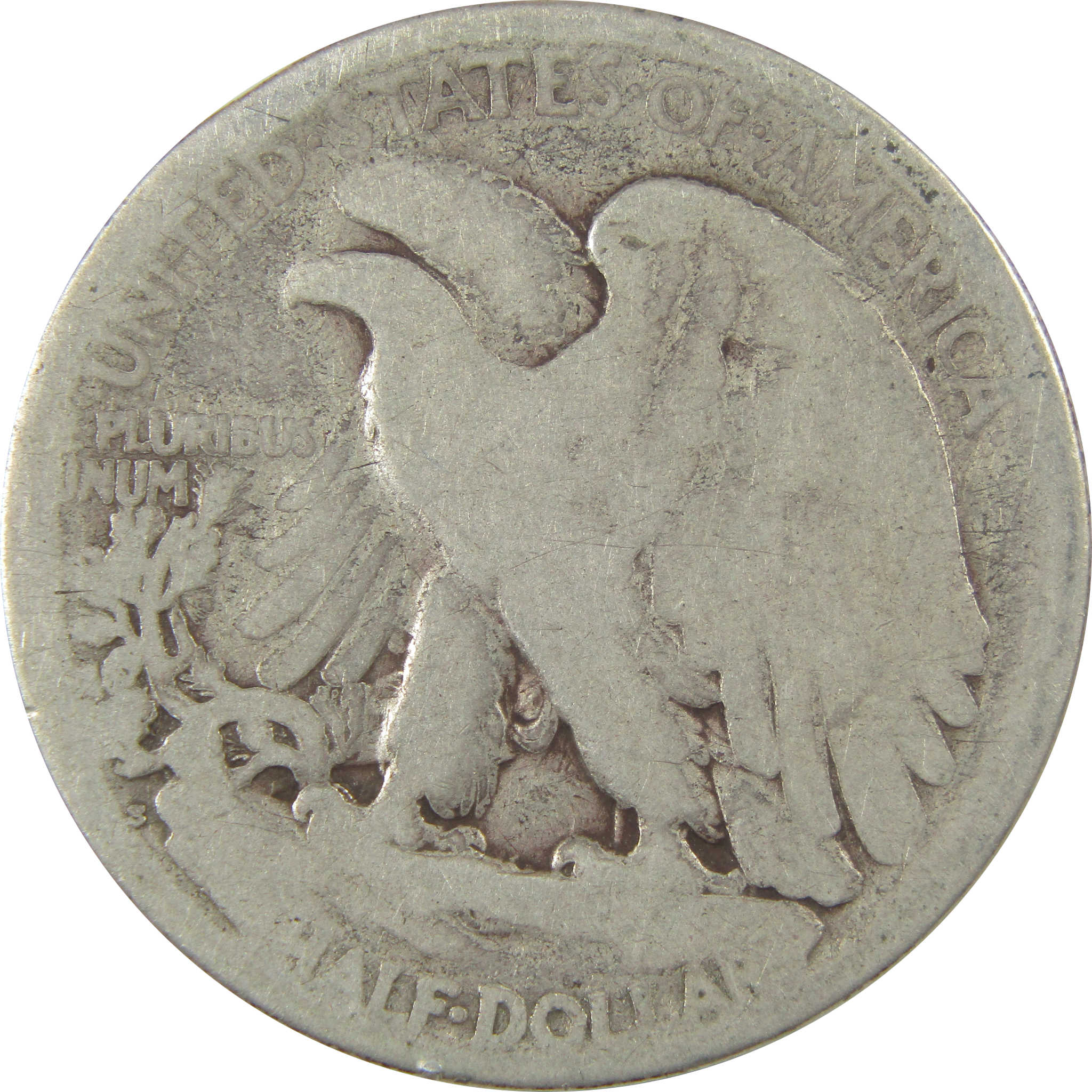 1921 S Liberty Walking Silver Half Dollar AG About Good SKU:I24107