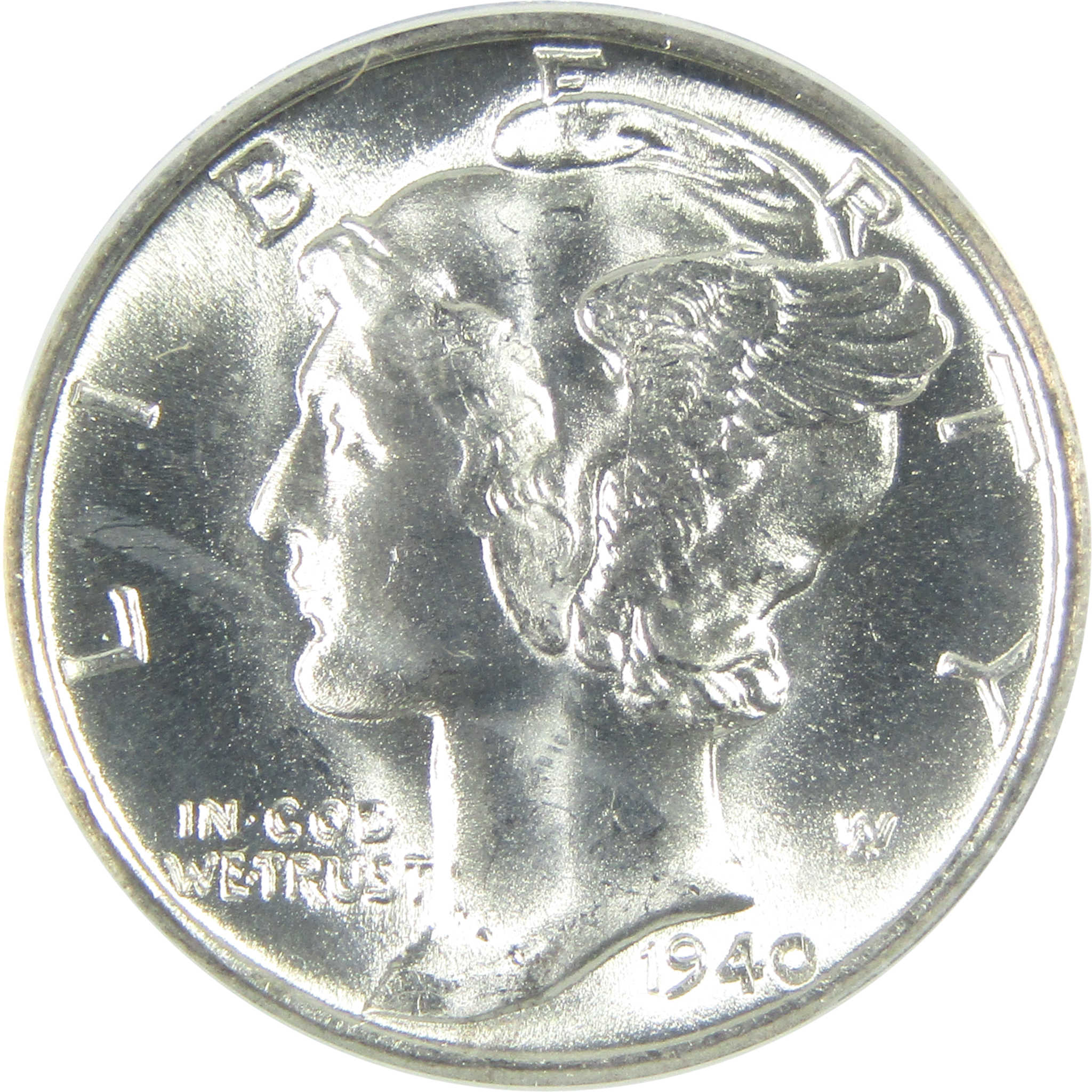 1940 S/S Mercury Dime MS 65 ANACS Silver 10c Uncirculated SKU:I15010