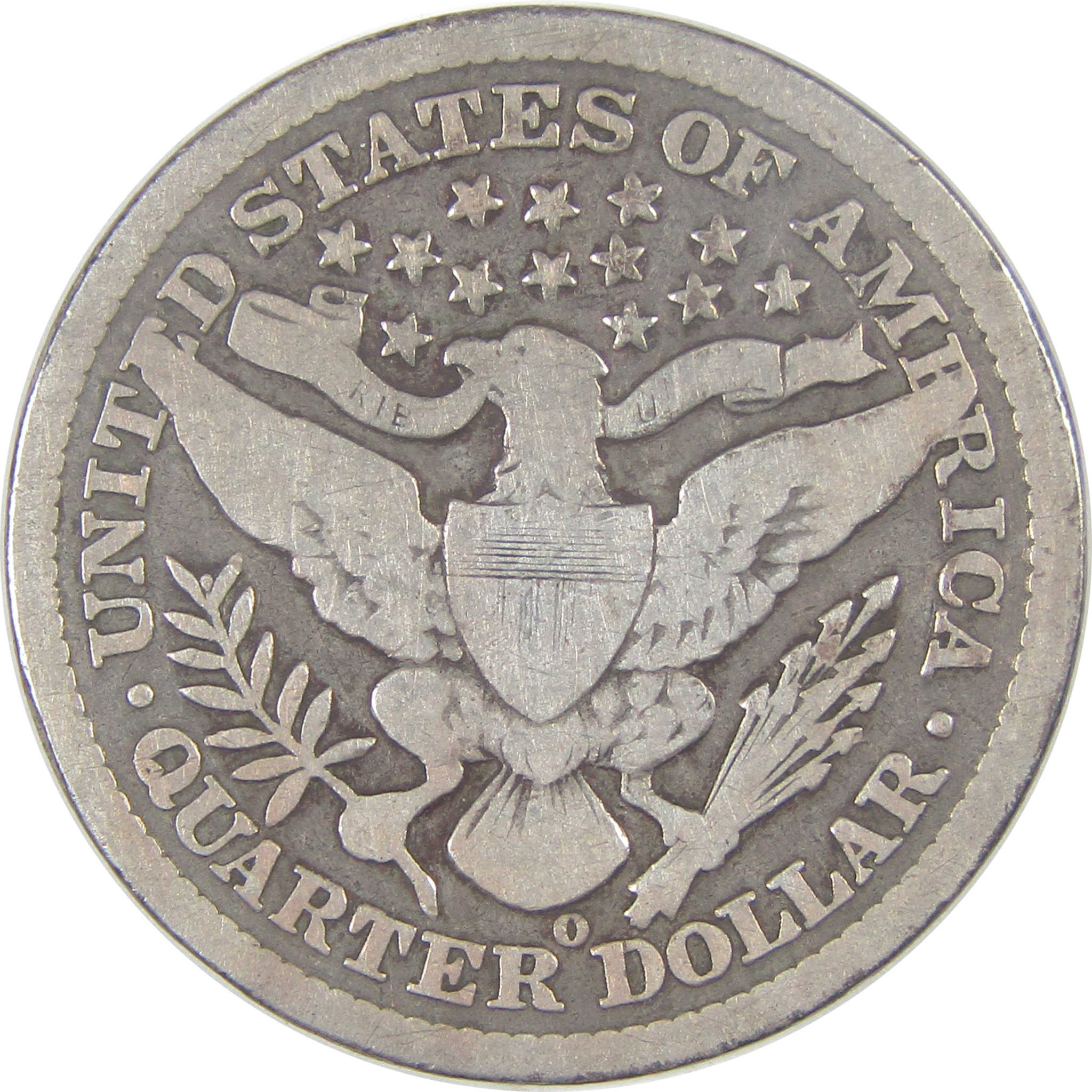 1895 O Barber Quarter G Good Silver 25c Coin SKU:I17264