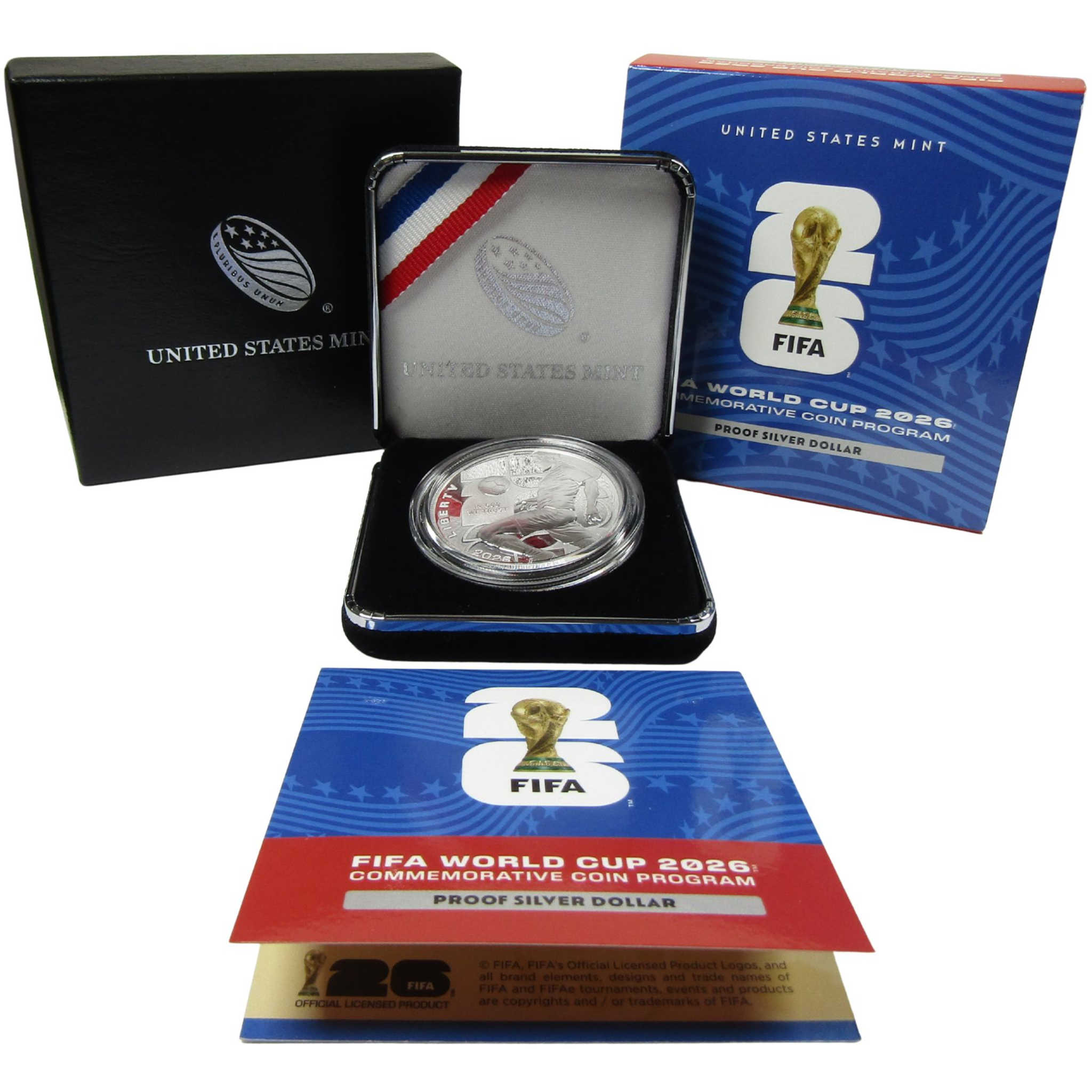 2018 P FIFA World Cup Commemorative Silver Dollar Proof Coin OGP COA