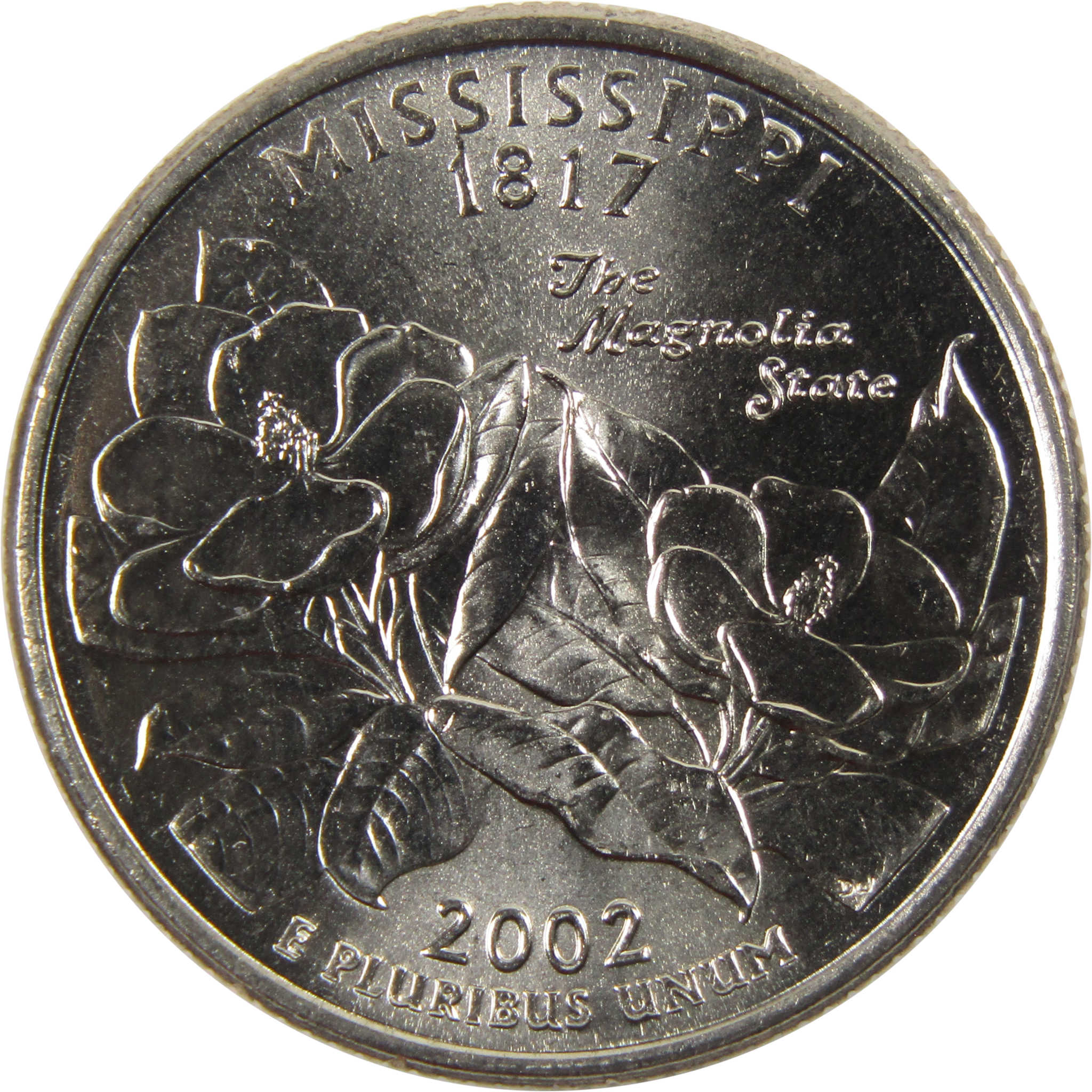 2002 D Mississippi State Quarter BU Uncirculated Clad 25c Coin