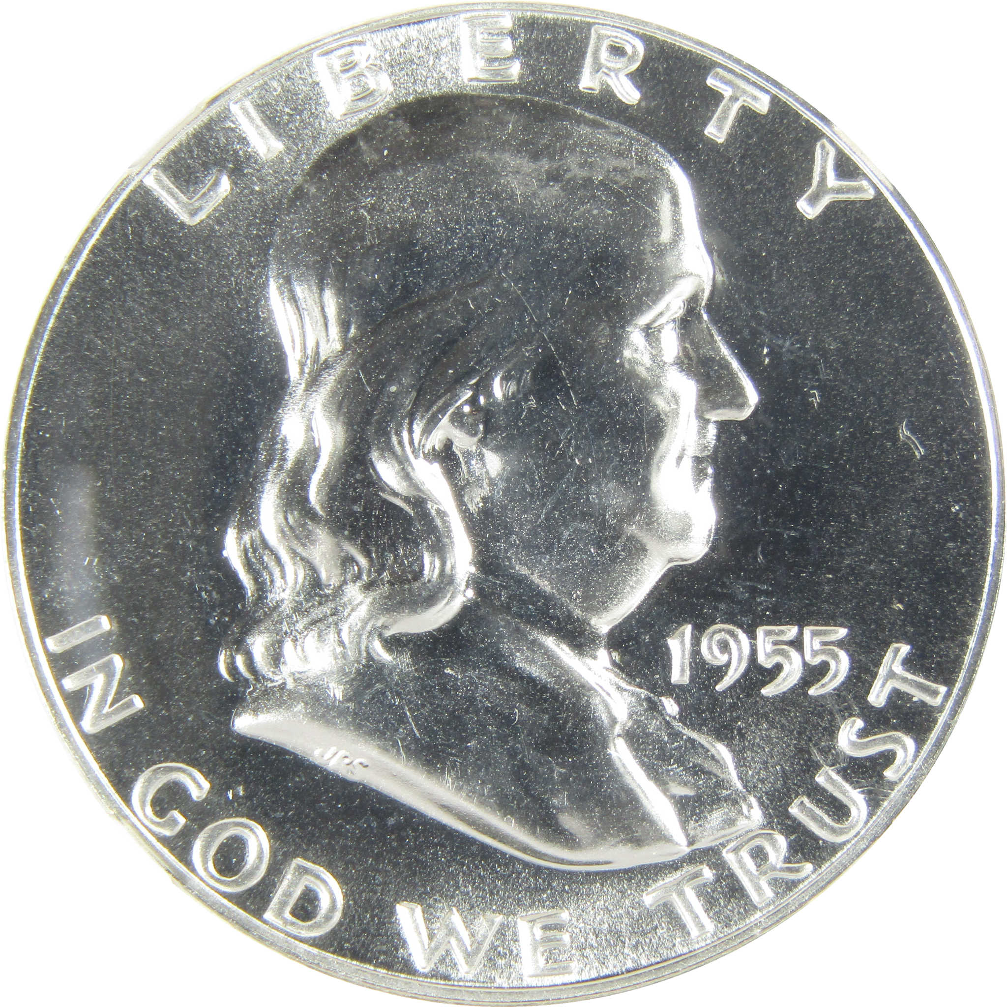 1955 Franklin Silver Half Dollar PF 68 NGC Proof 50c Coin SKU:I27405