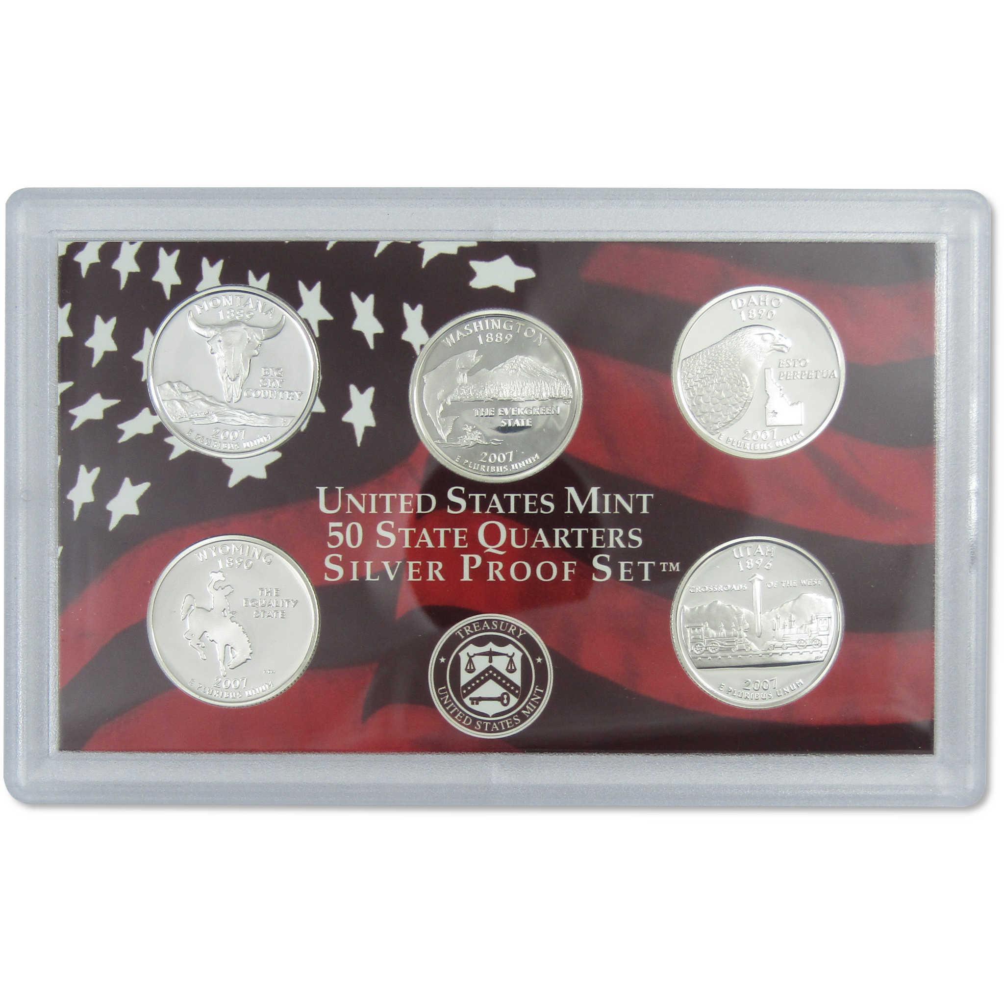 2007 Silver Proof Set U.S. Mint Original Government Packaging OGP COA