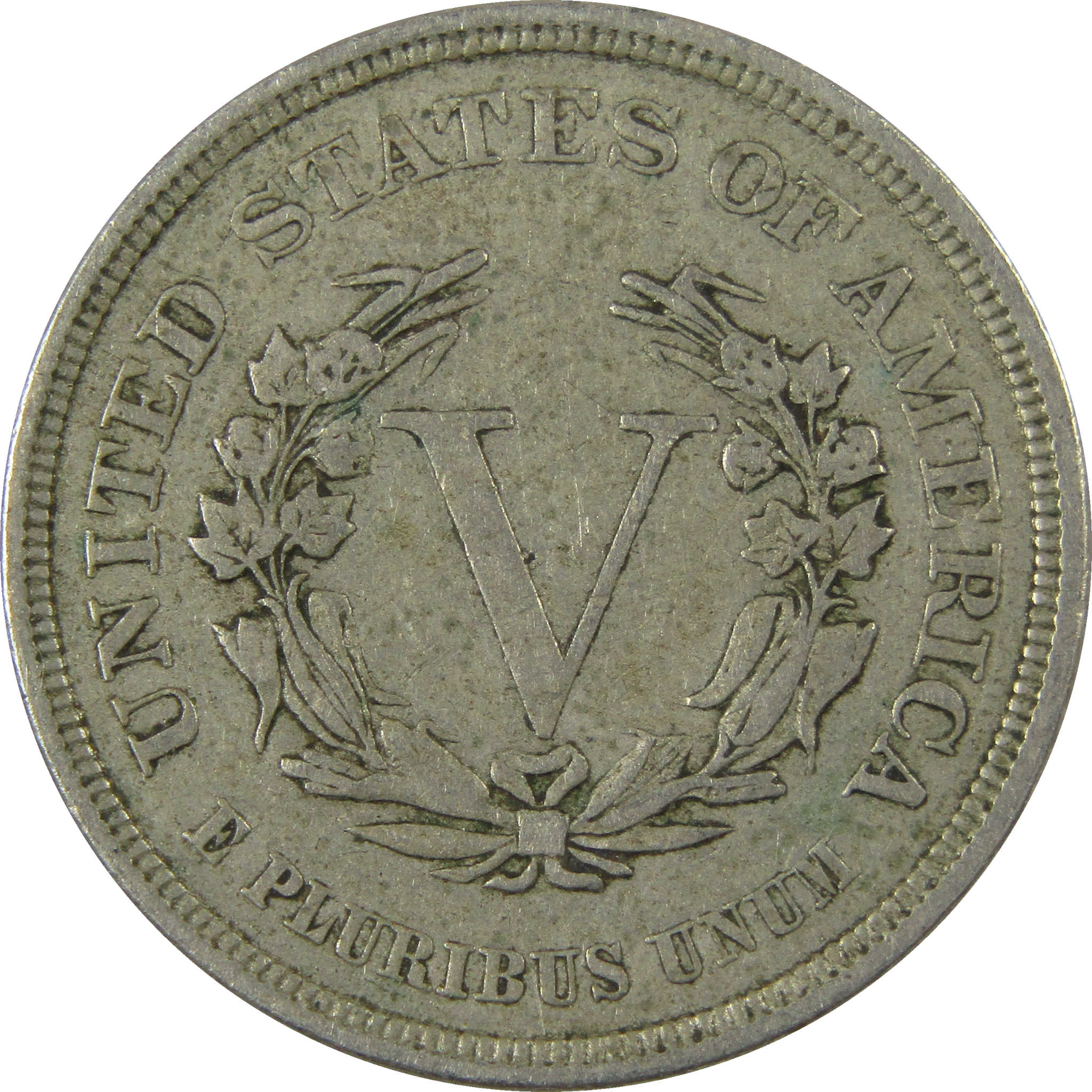1883 With Cents Liberty Head V Nickel F Fine 5c Coin SKU:I27229