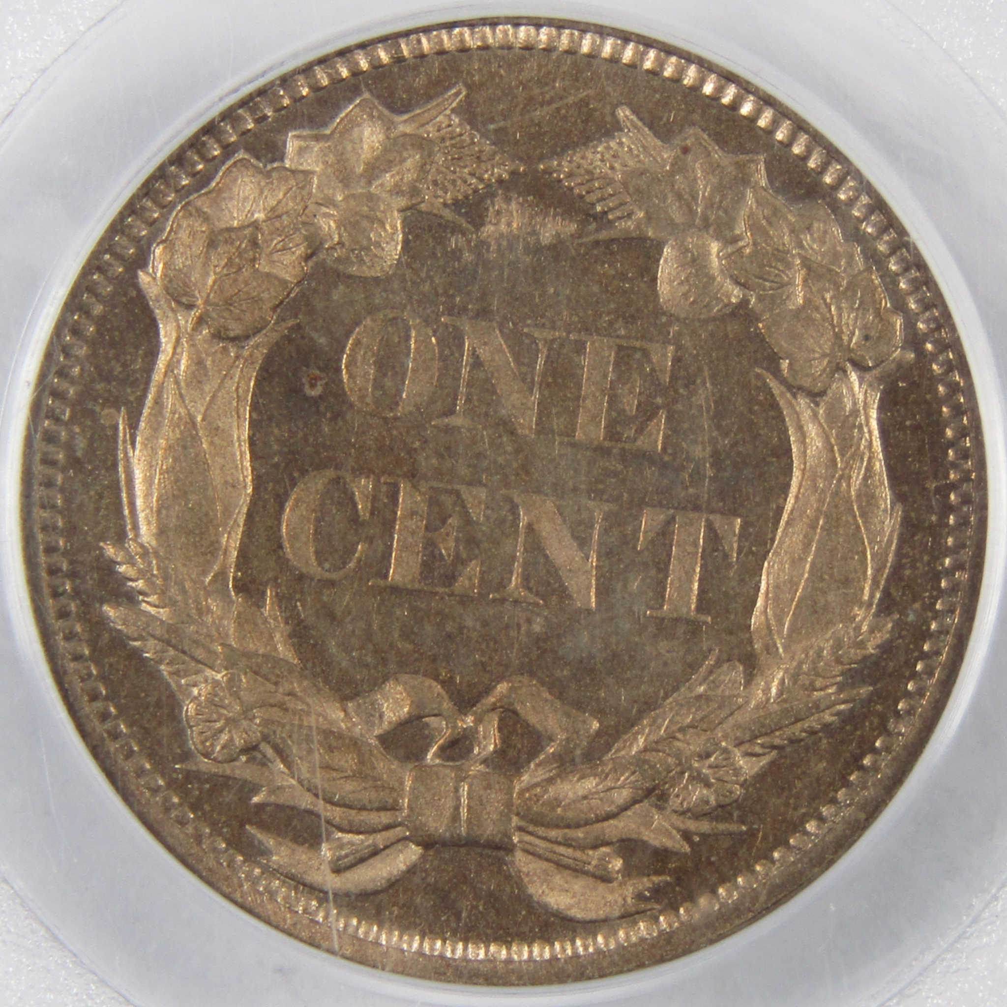 1858 Small Letters Flying Eagle Cent PR 64 PCGS CAC Penny 1c Proof