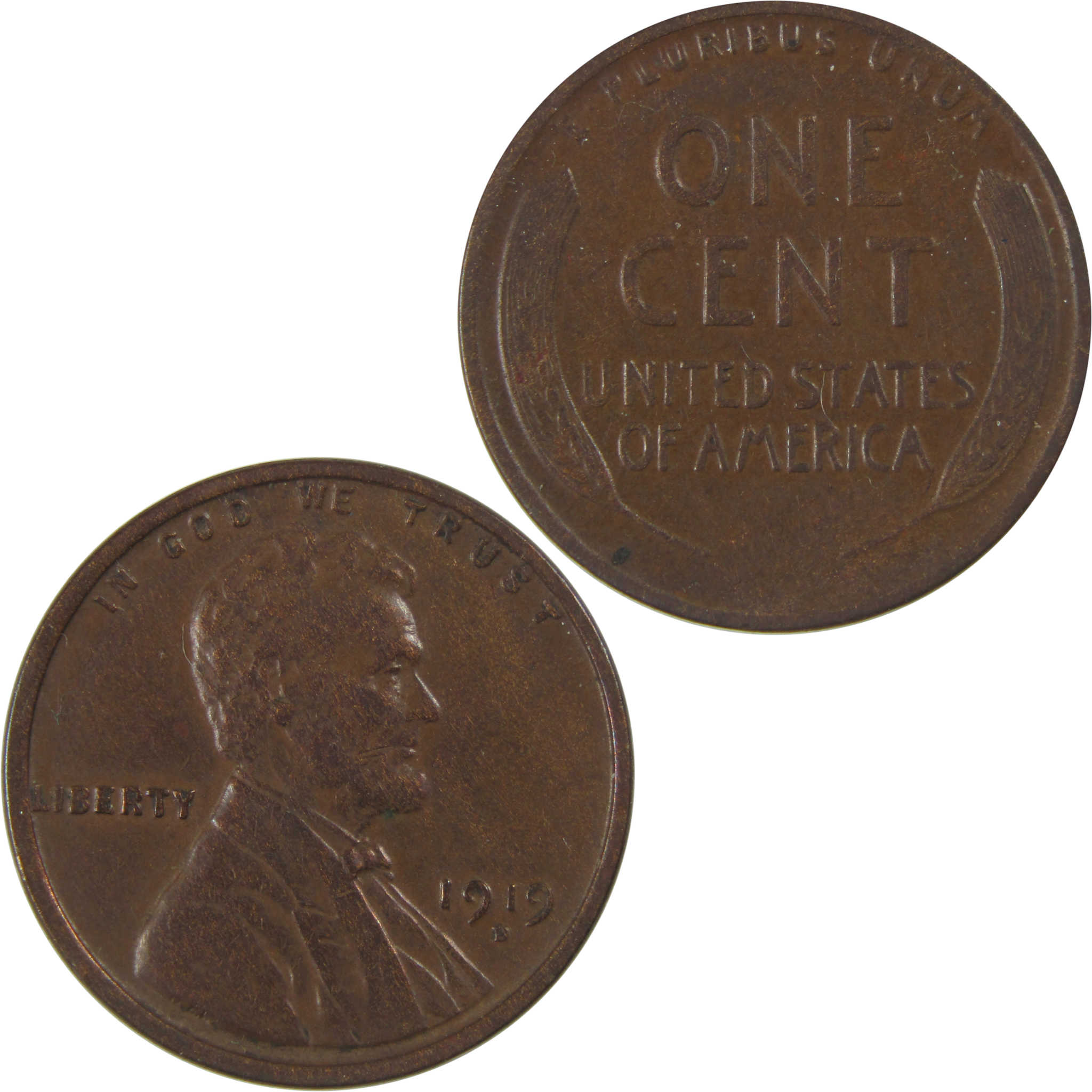 1919 D Lincoln Wheat Cent VF Very Fine Penny 1c Coin SKU:I23744