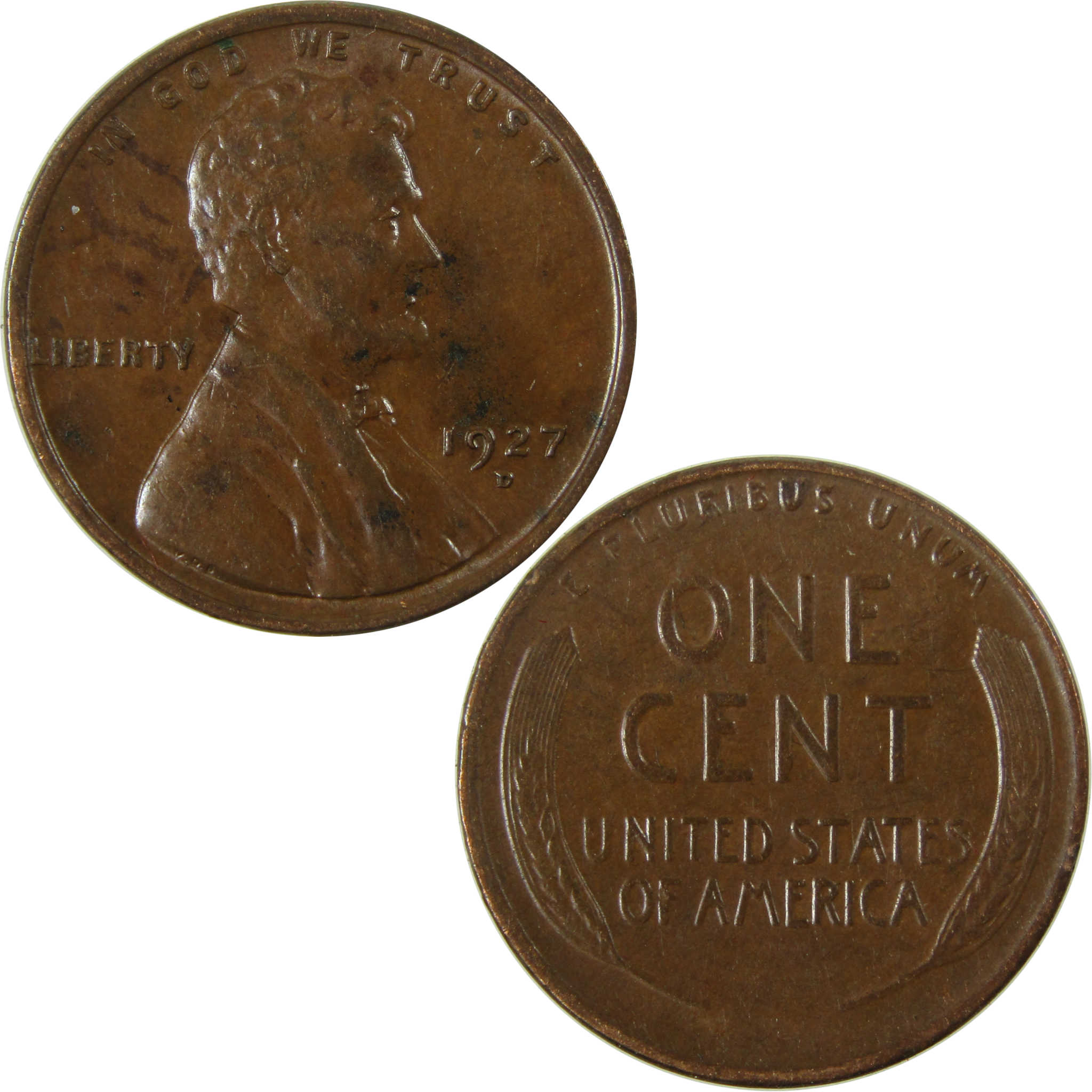 1927 D Lincoln Wheat Cent XF EF Extremely Fine Penny SKU:I26649