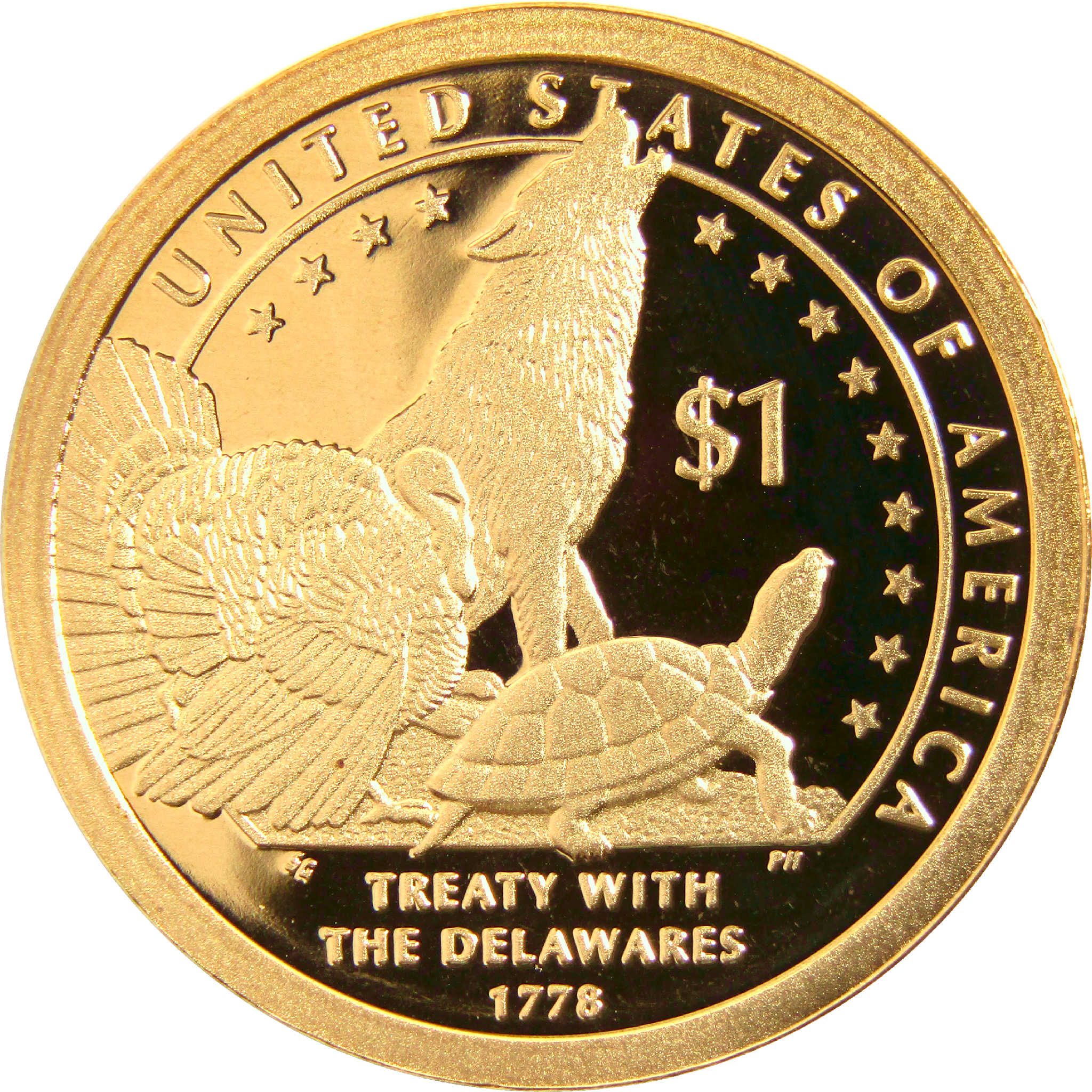 2013 S Treaty with the Delawares Native American Dollar Choice Proof