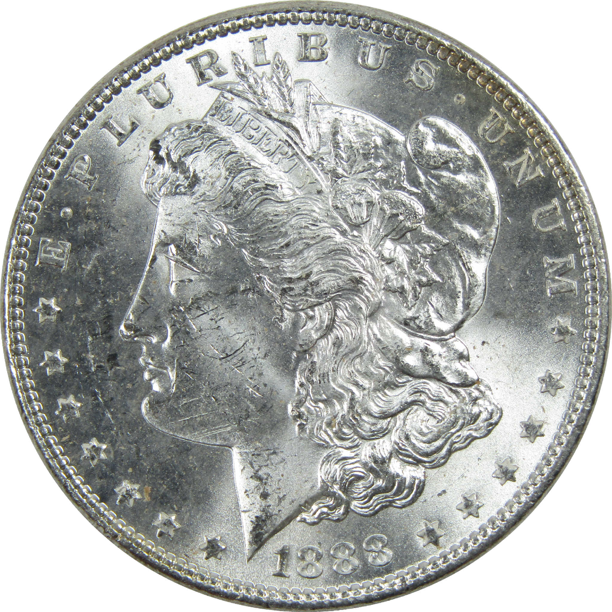 1888 Morgan Dollar Uncirculated Silver $1 Coin Toned SKU:I13206