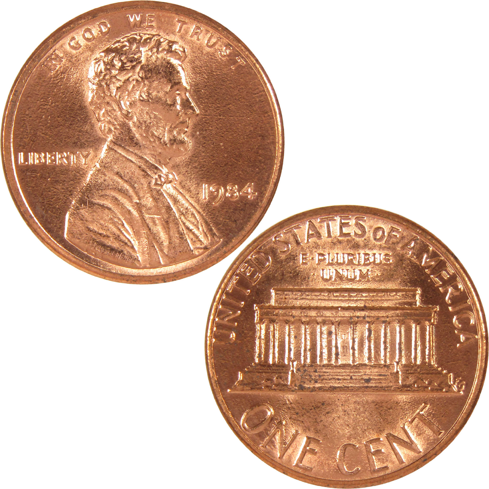 1984 Lincoln Memorial Cent BU Uncirculated Penny 1c Coin