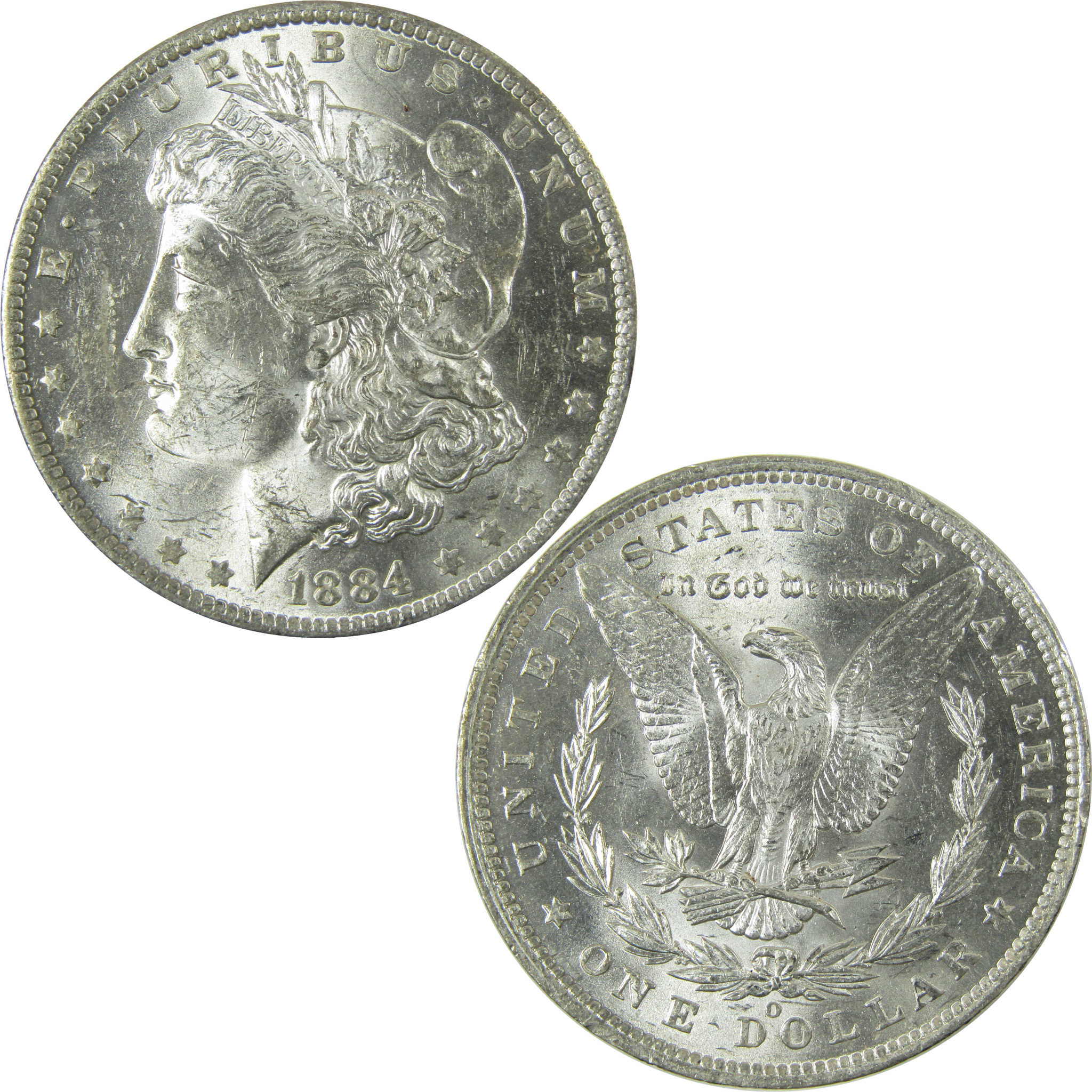 1884 O Morgan Silver Dollar AU About Uncirculated $1 Coin SKU:CP1646