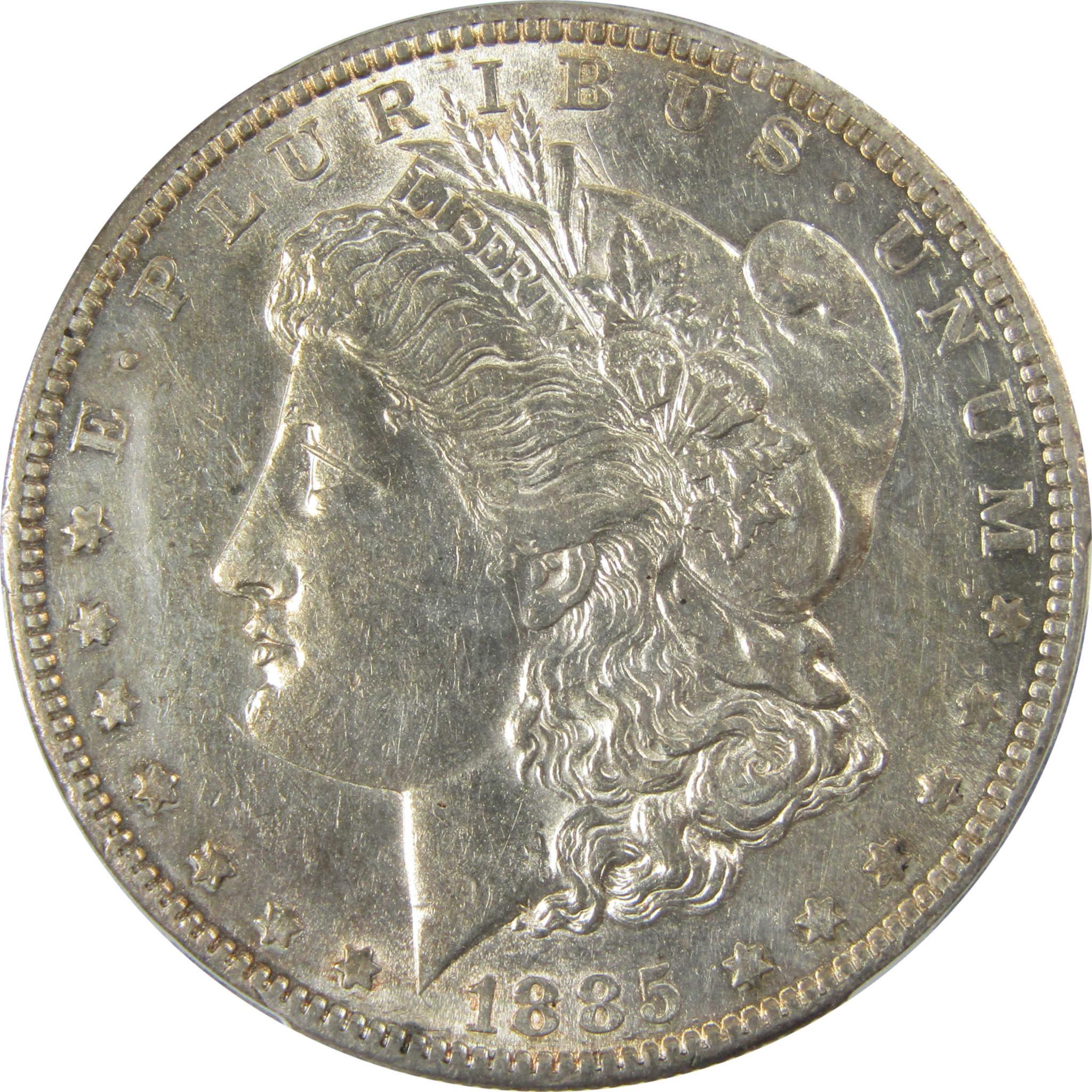 1885 S Morgan Silver Dollar AU Details PCGS $1 Coin SKU:I26402 - Morgan coin - Morgan silver dollar - Morgan silver dollar for sale - Profile Coins &amp; Collectibles