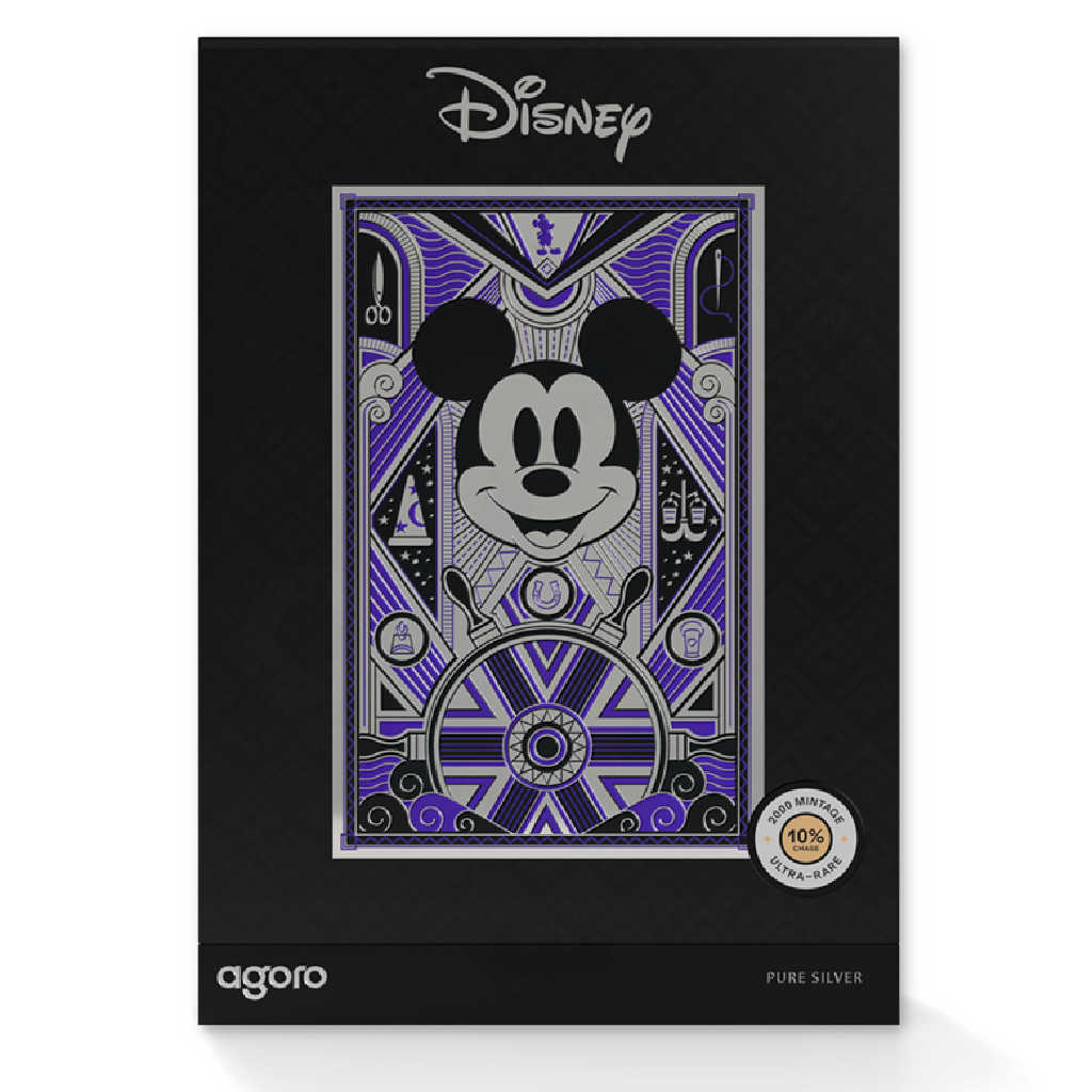 2026 Niue $1 Mickey Mouse Art Deco Collectible Silver Foil SKU:OPC274
