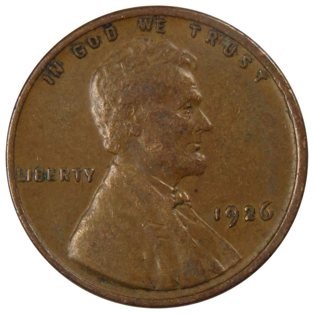 1926 Lincoln Wheat Cent XF EF Extremely Fine Penny 1c Coin Collectible