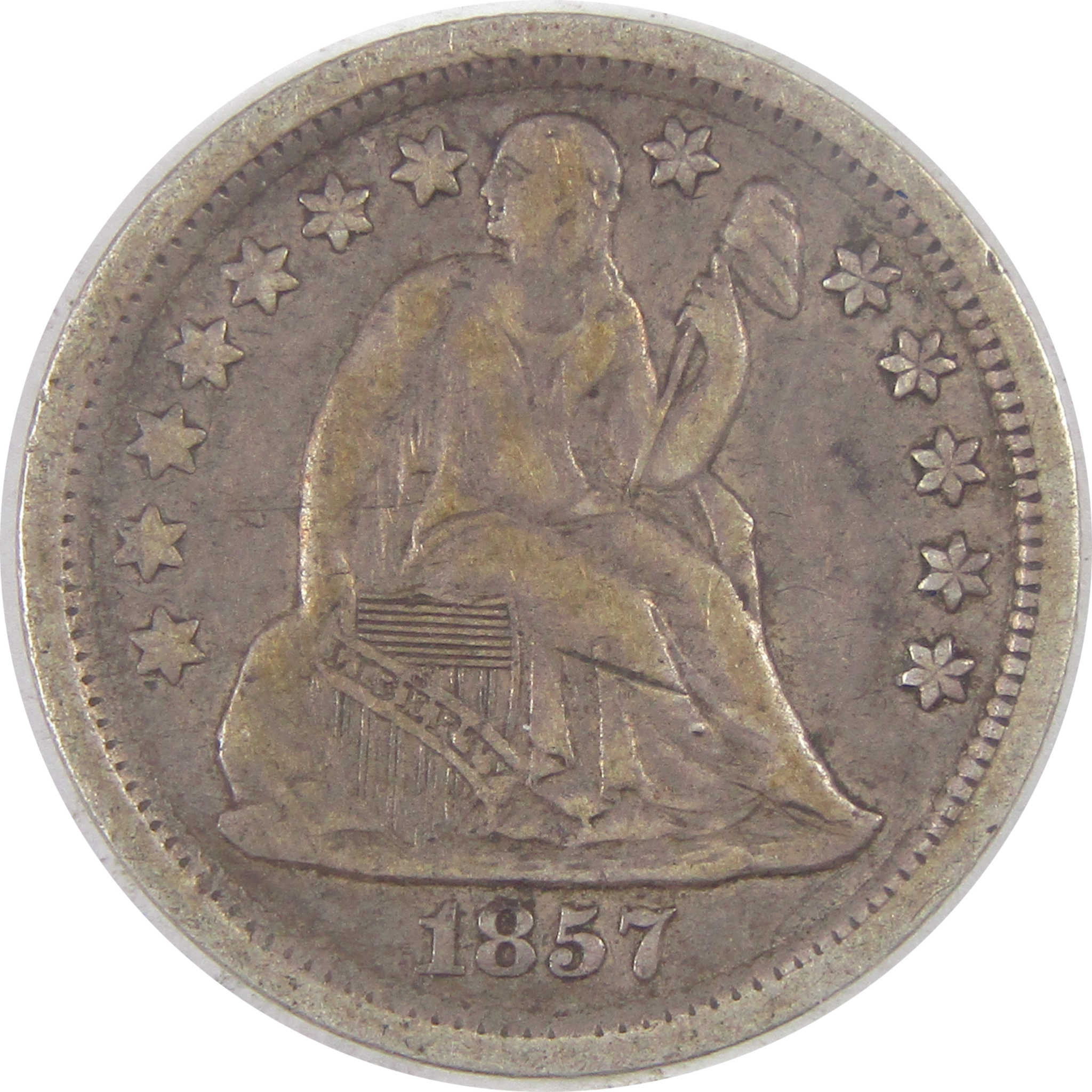 1857 Seated Liberty Dime VF Very Fine Silver 10c Coin SKU:I17122