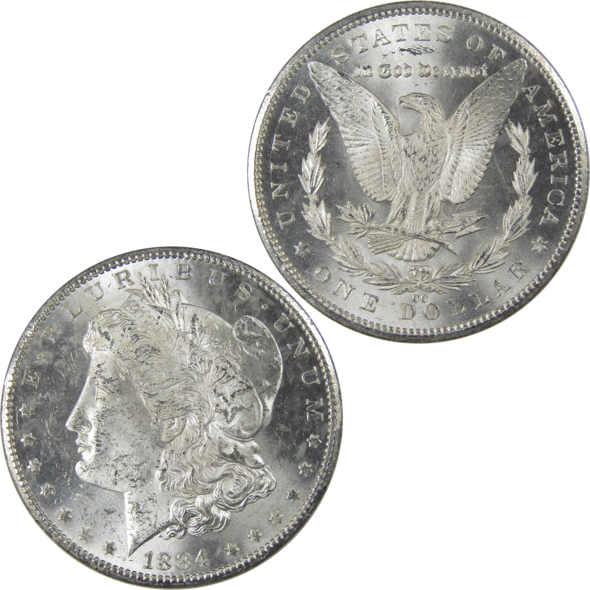 1884 CC Morgan Silver Dollar Uncirculated Mint State SKU:I24393 - Morgan coin - Morgan silver dollar - Morgan silver dollar for sale - Profile Coins &amp; Collectibles