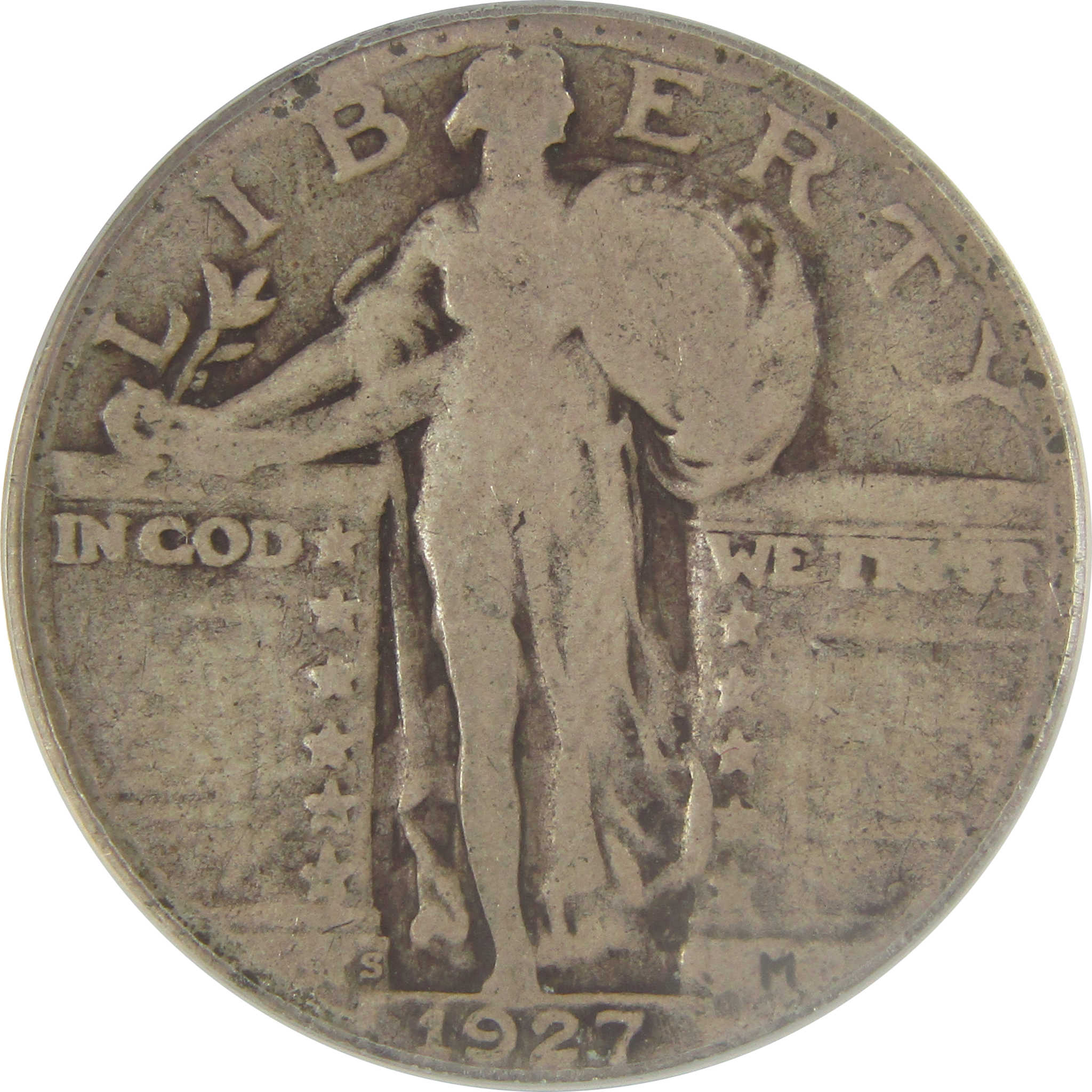 1927 S Standing Liberty Quarter G 4 ANACS Silver 25c Coin SKU:I21990