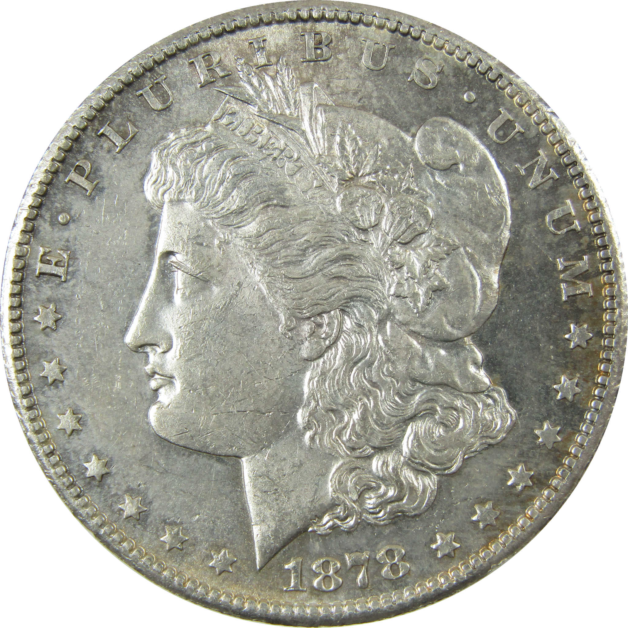 1878 S Morgan Silver Dollar AU About Uncirculated Details SKU:CP1634